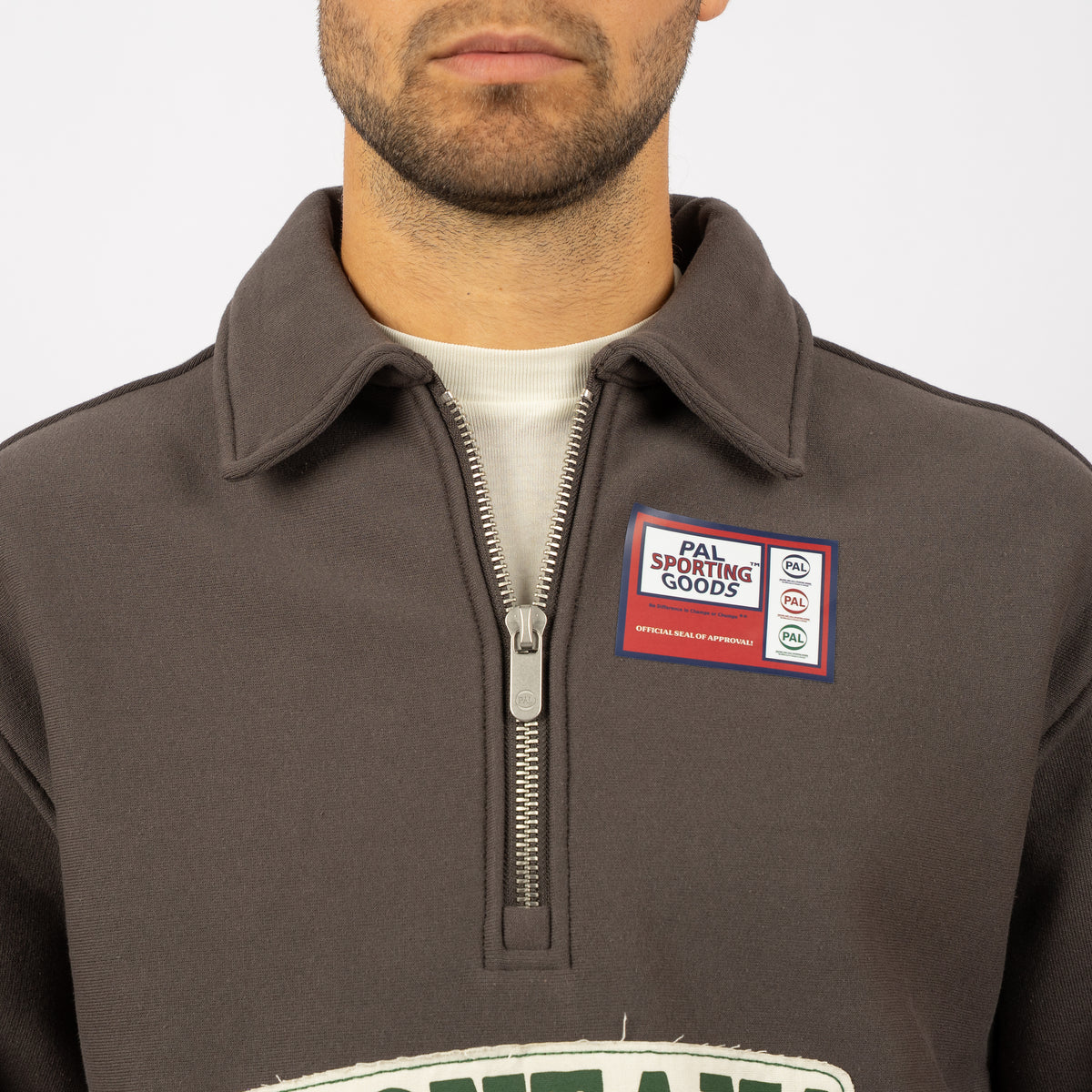Pal Sporting Goods Sweater met Rits Bruin | Montana Half Zip