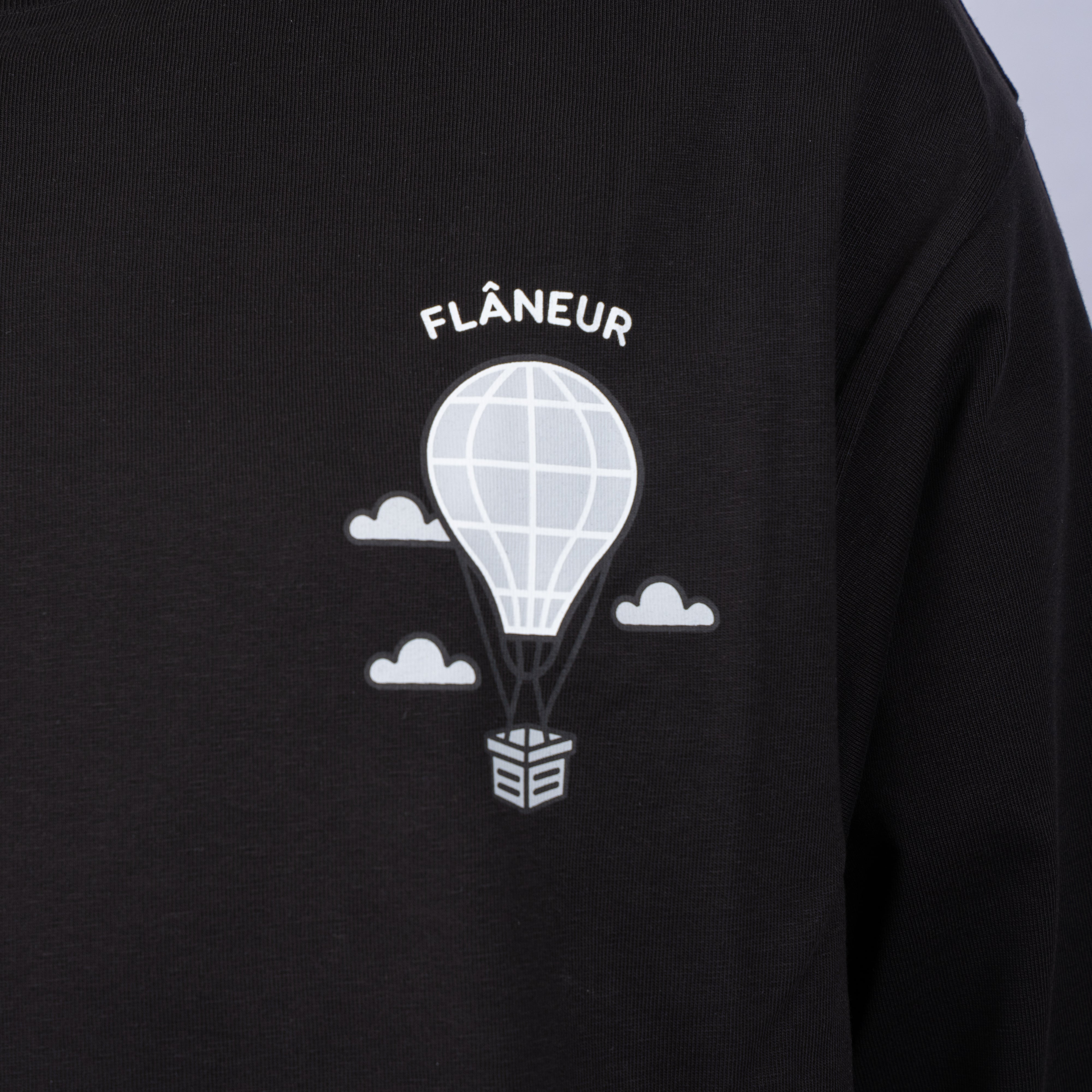 Flaneur Longsleeve Backprint Zwart | Balloon