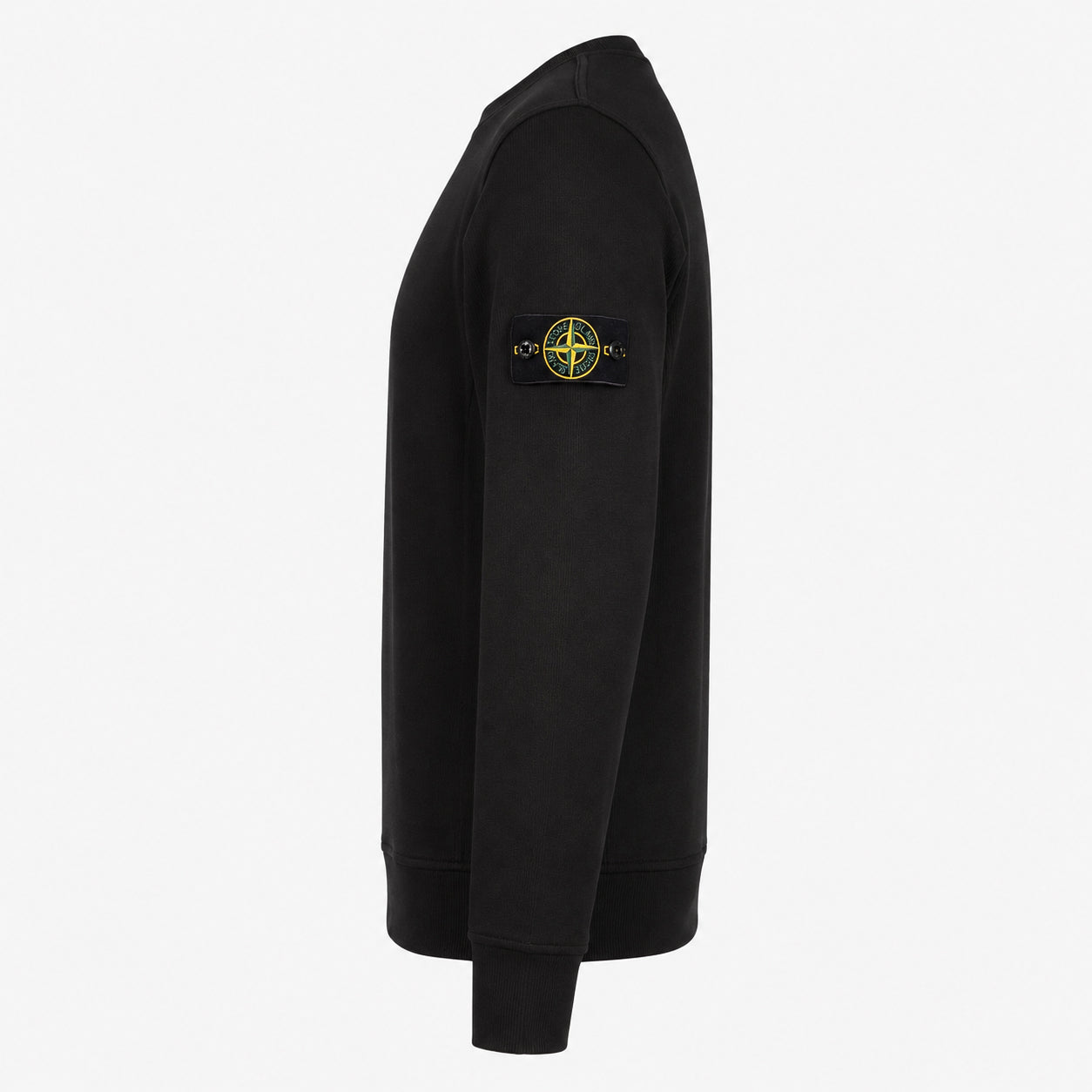 Stone Island Sweater Zwart | Organic Cotton Interlock