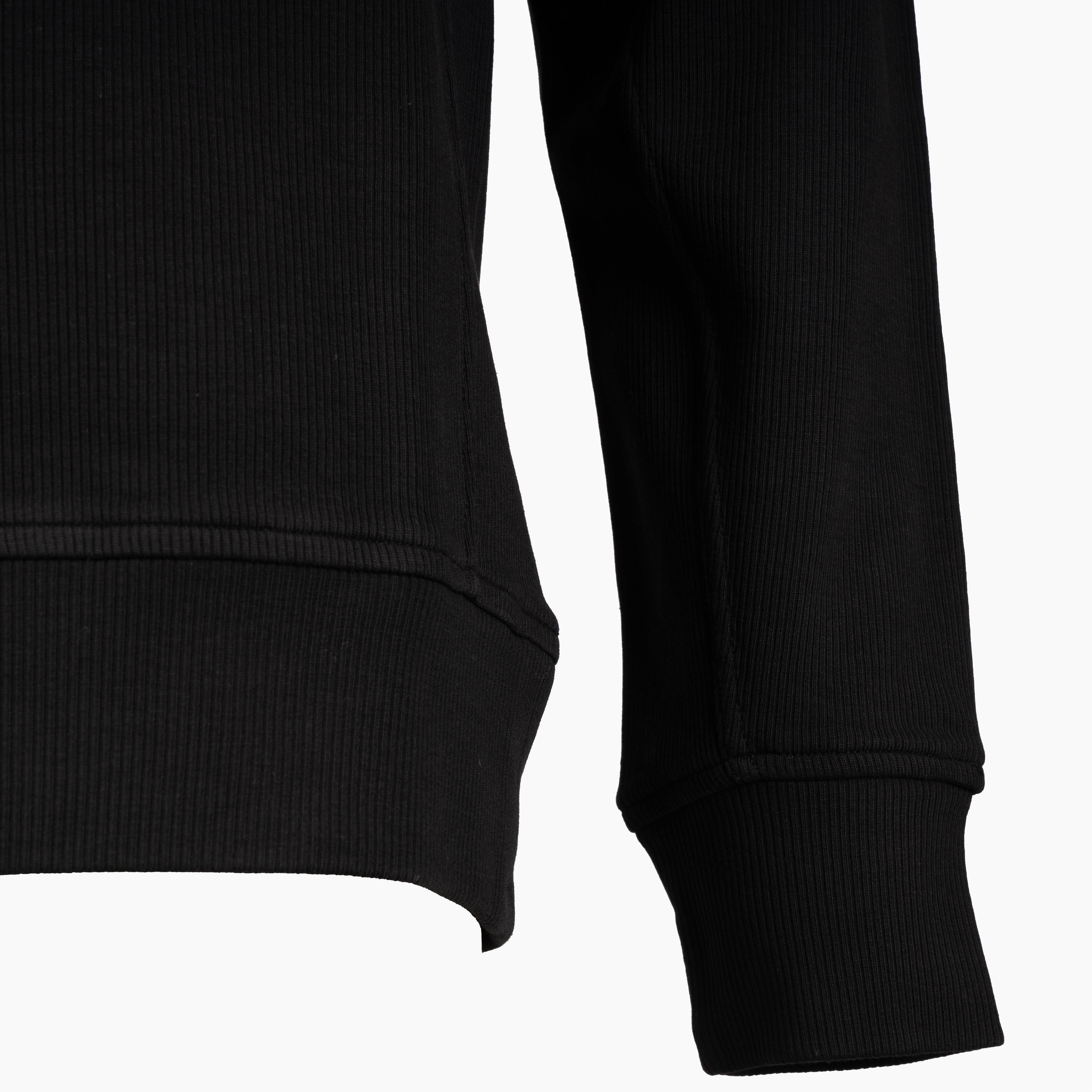 Stone Island Sweater Zwart | Organic Cotton Interlock