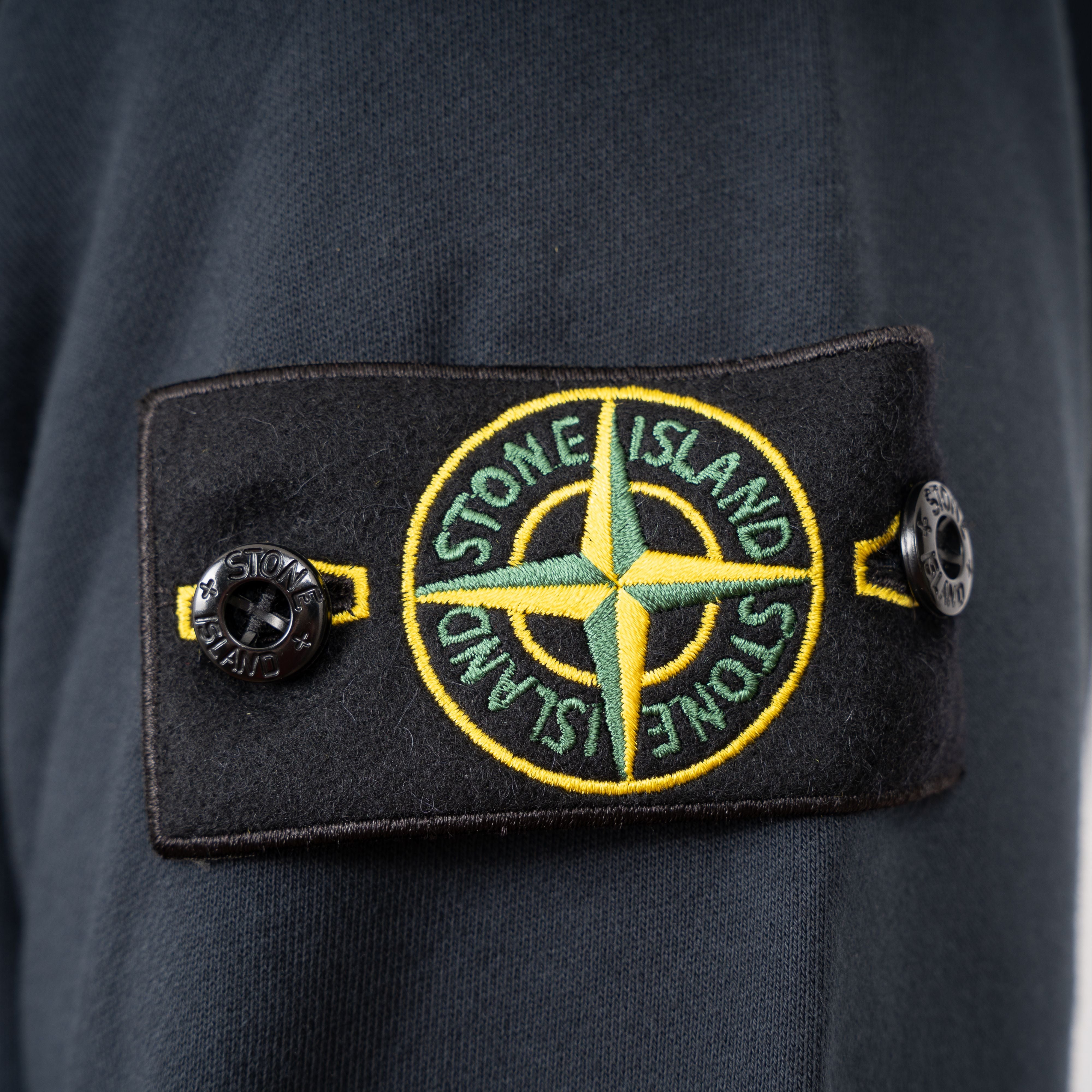 Stone Island Sweater Blauw | Organic Cotton Fleece