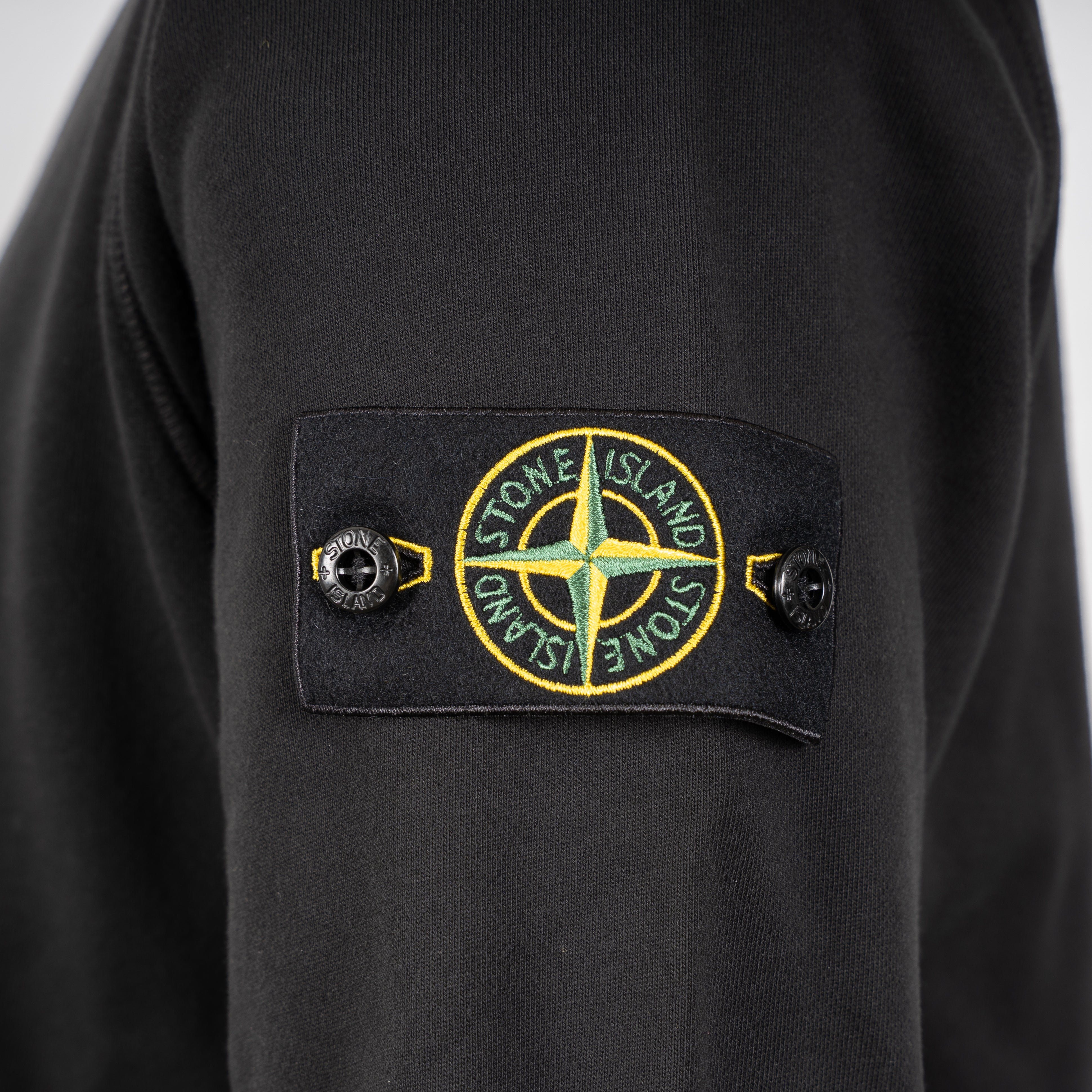 Stone Island Sweater Zwart | Organic Cotton Fleece