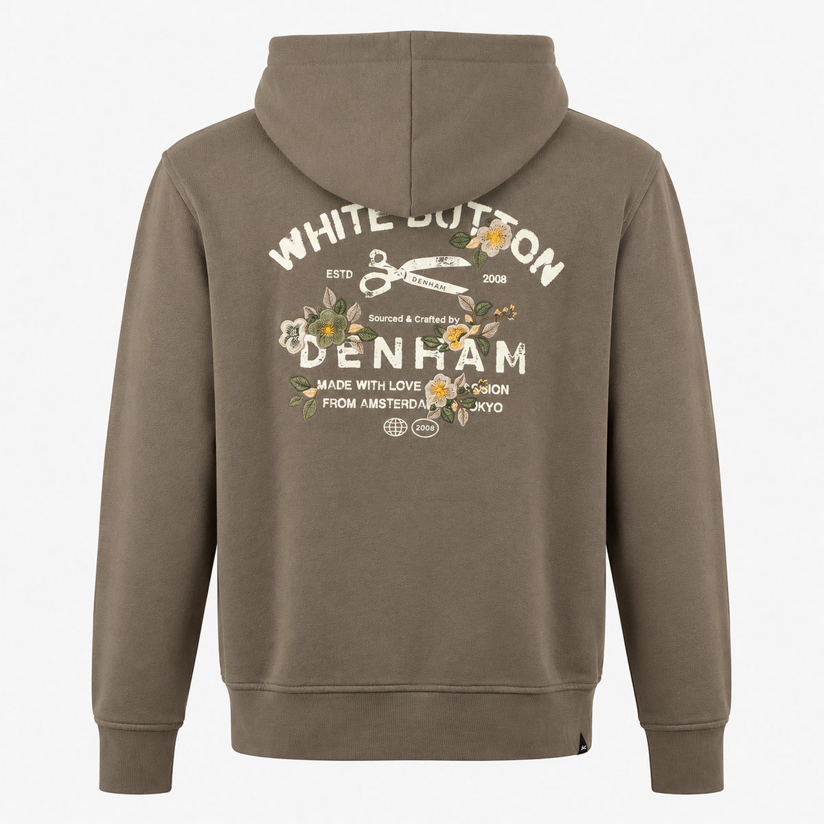 Denham Sweater met Backprint Grijs | Blossom