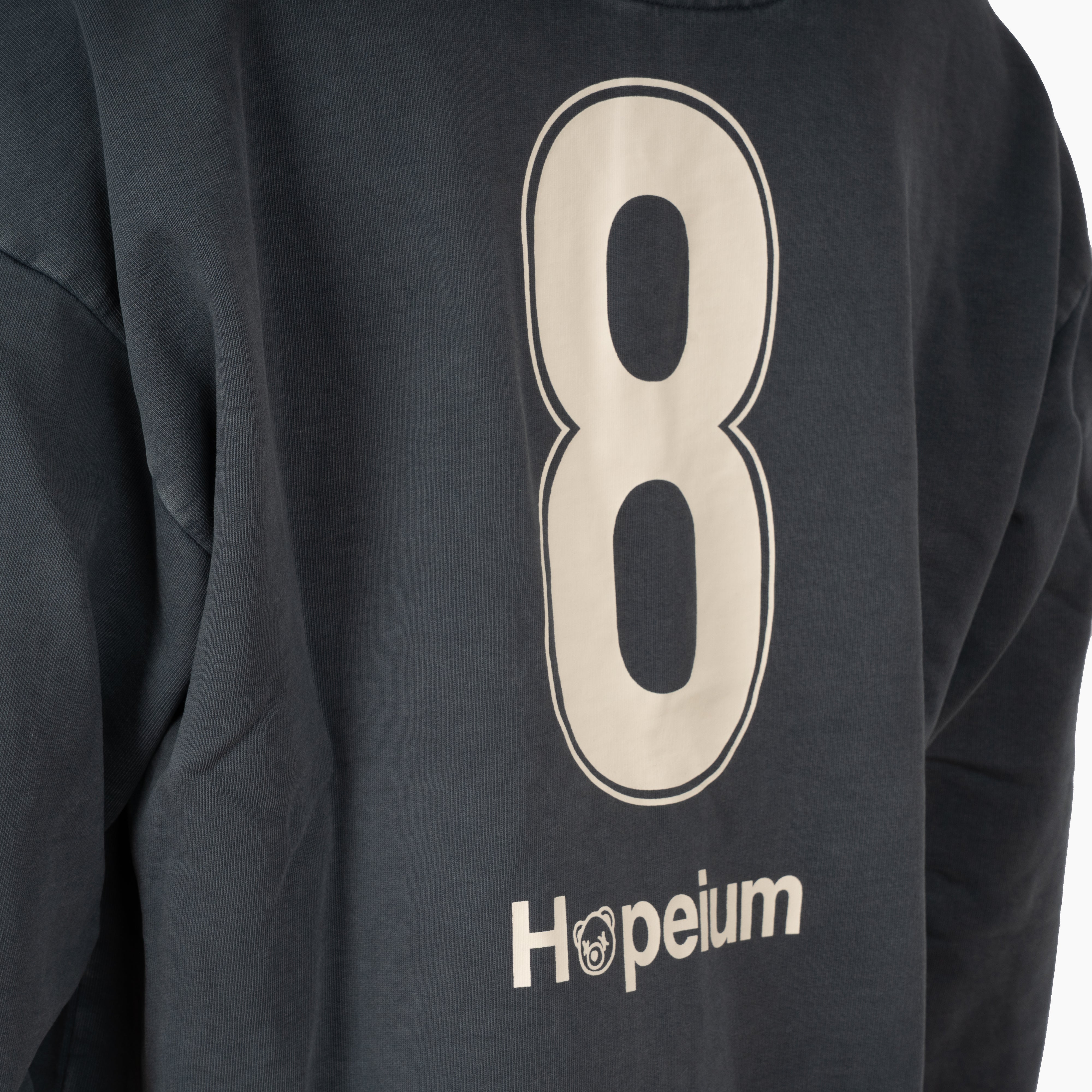 Hopeium Polo Sweater Verwassen Grijs | Football Gandhi