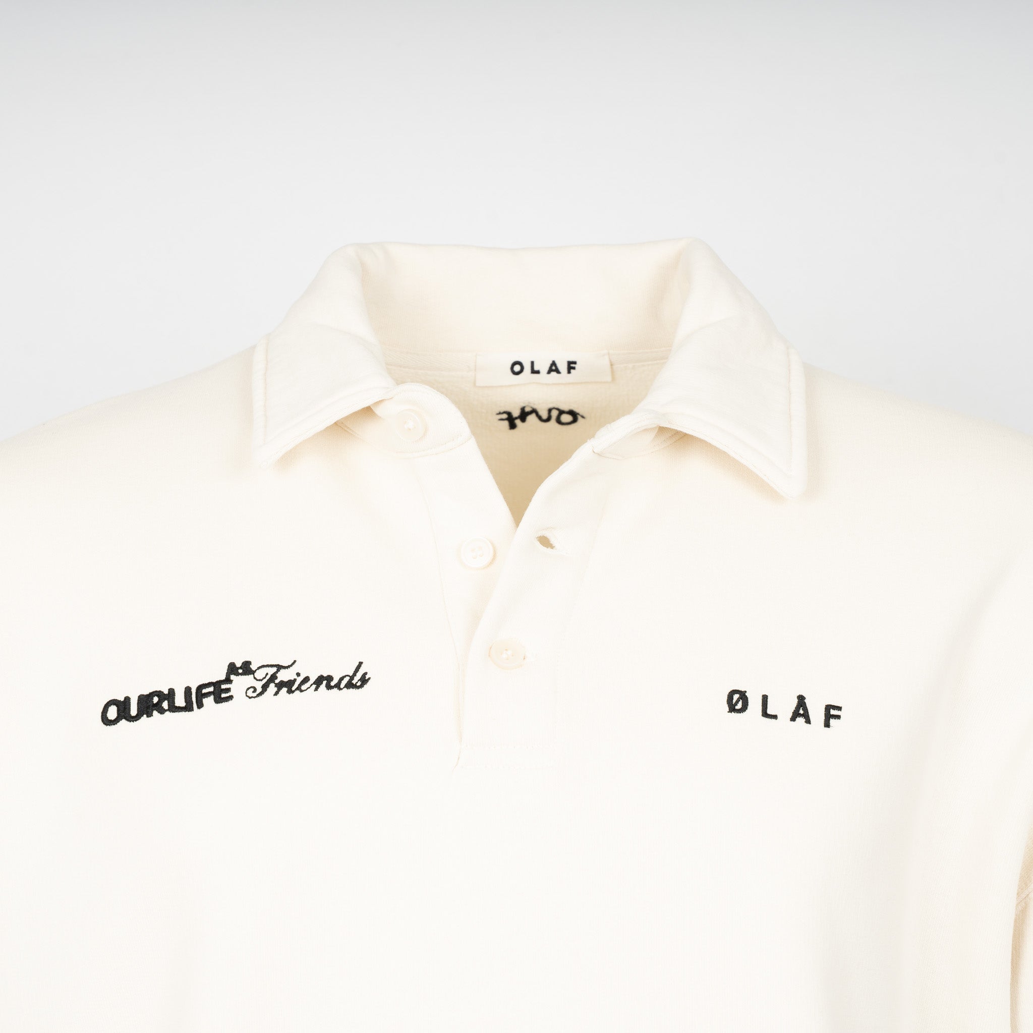 Olaf Polosweater Crème | Script Friends