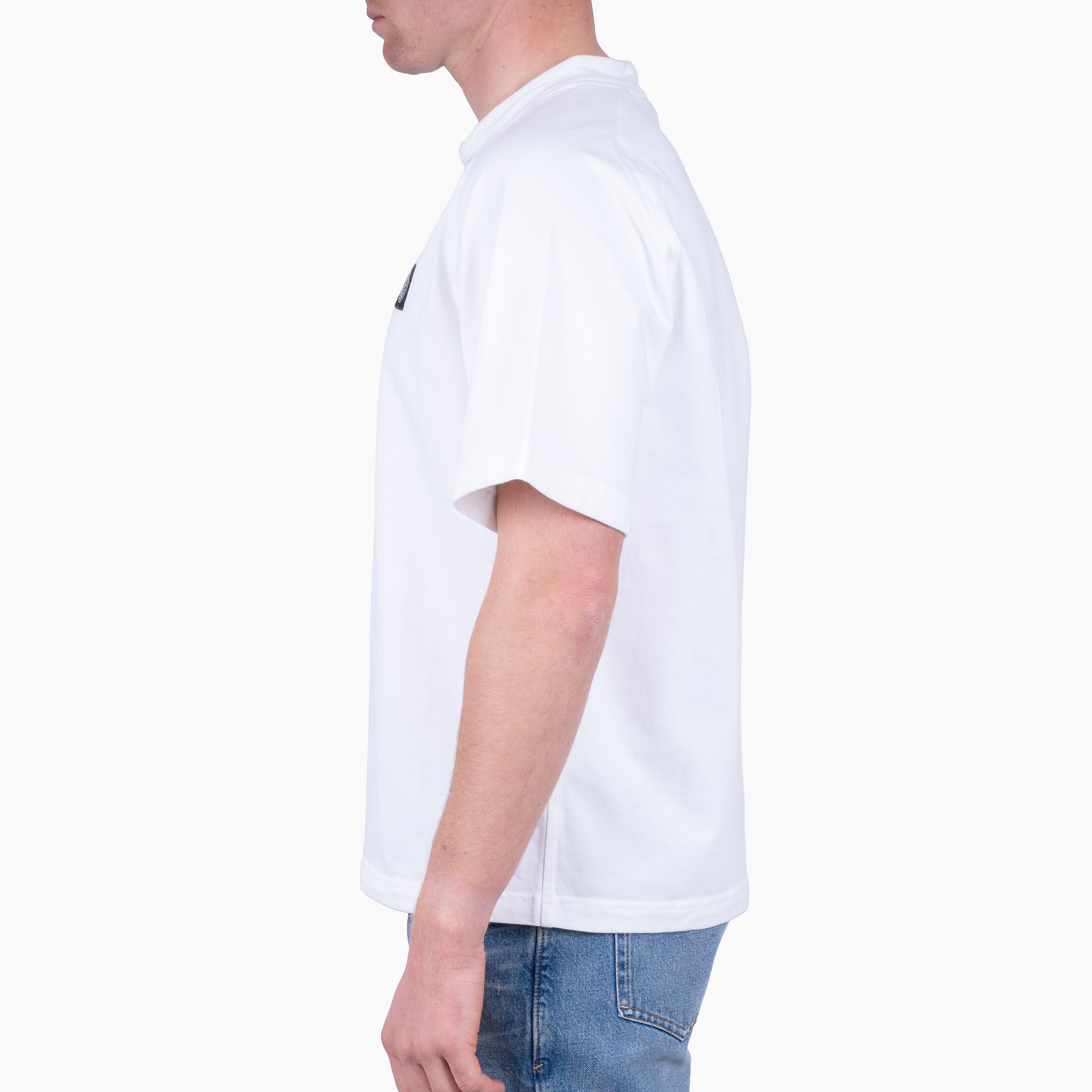 Stone Island T-Shirt Wit | Heavy Organic Cotton