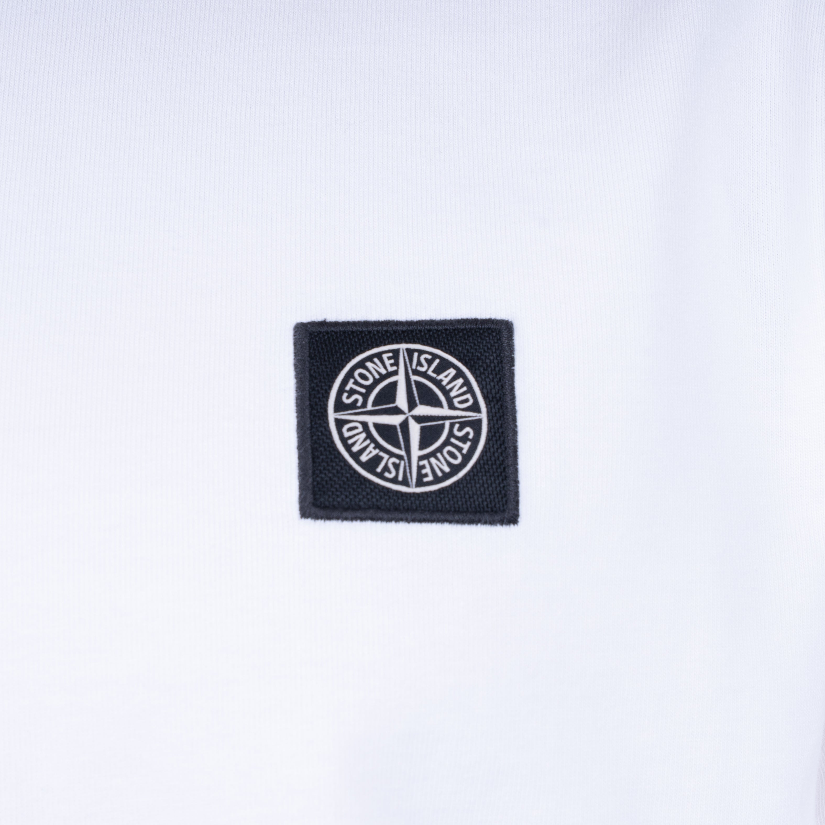 Stone Island T-Shirt Wit | Heavy Organic Cotton