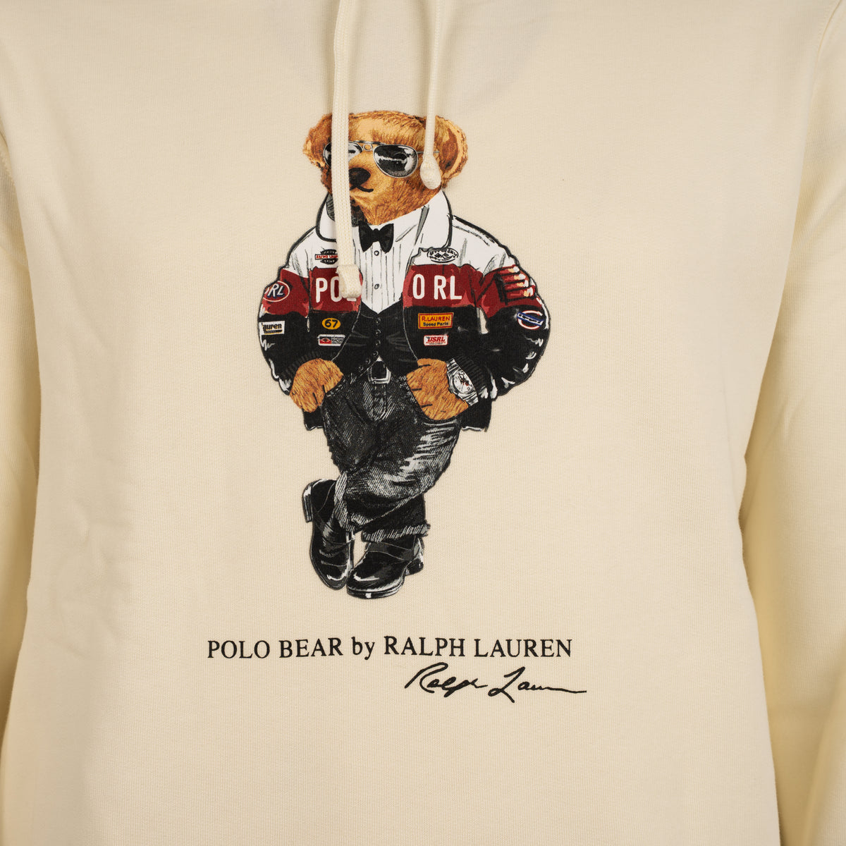 Ralph Lauren Hoodie Crème | Polo Bear