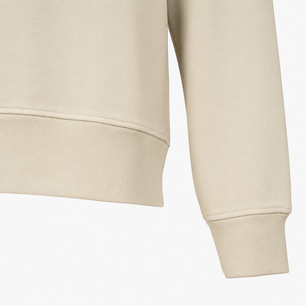 Stone Island Sweater Backprint Beige | Organic Cotton Fleece