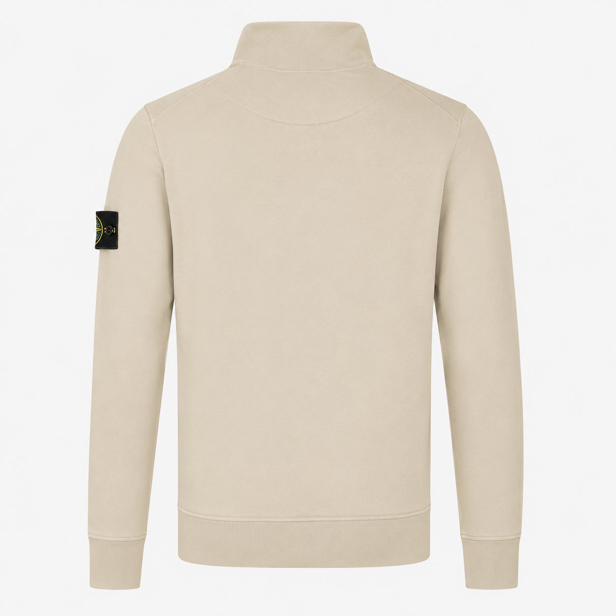 Stone Island Sweater met Rits Beige | Organic Cotton Fleece