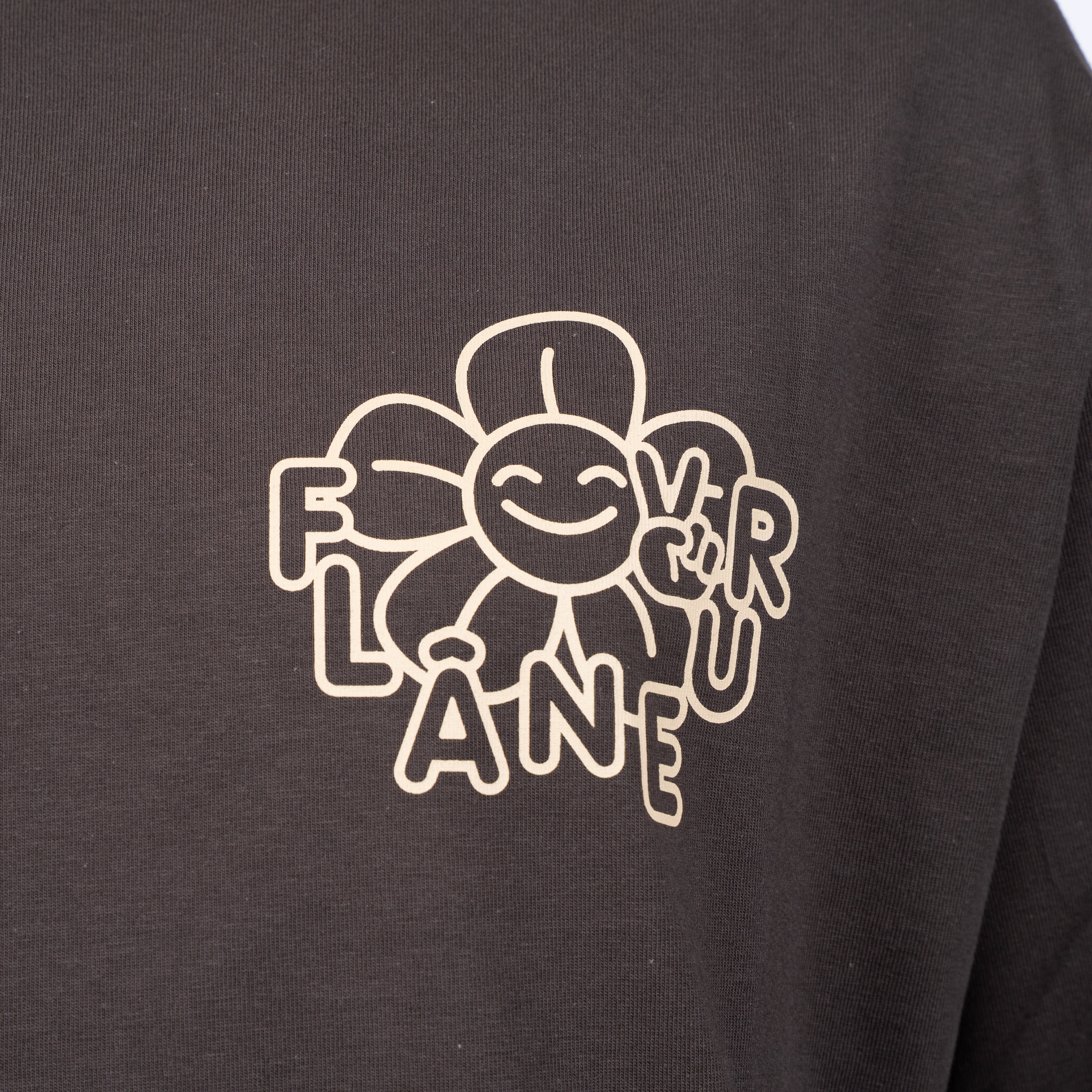 Flaneur Longsleeve Bruin | Happy Flower