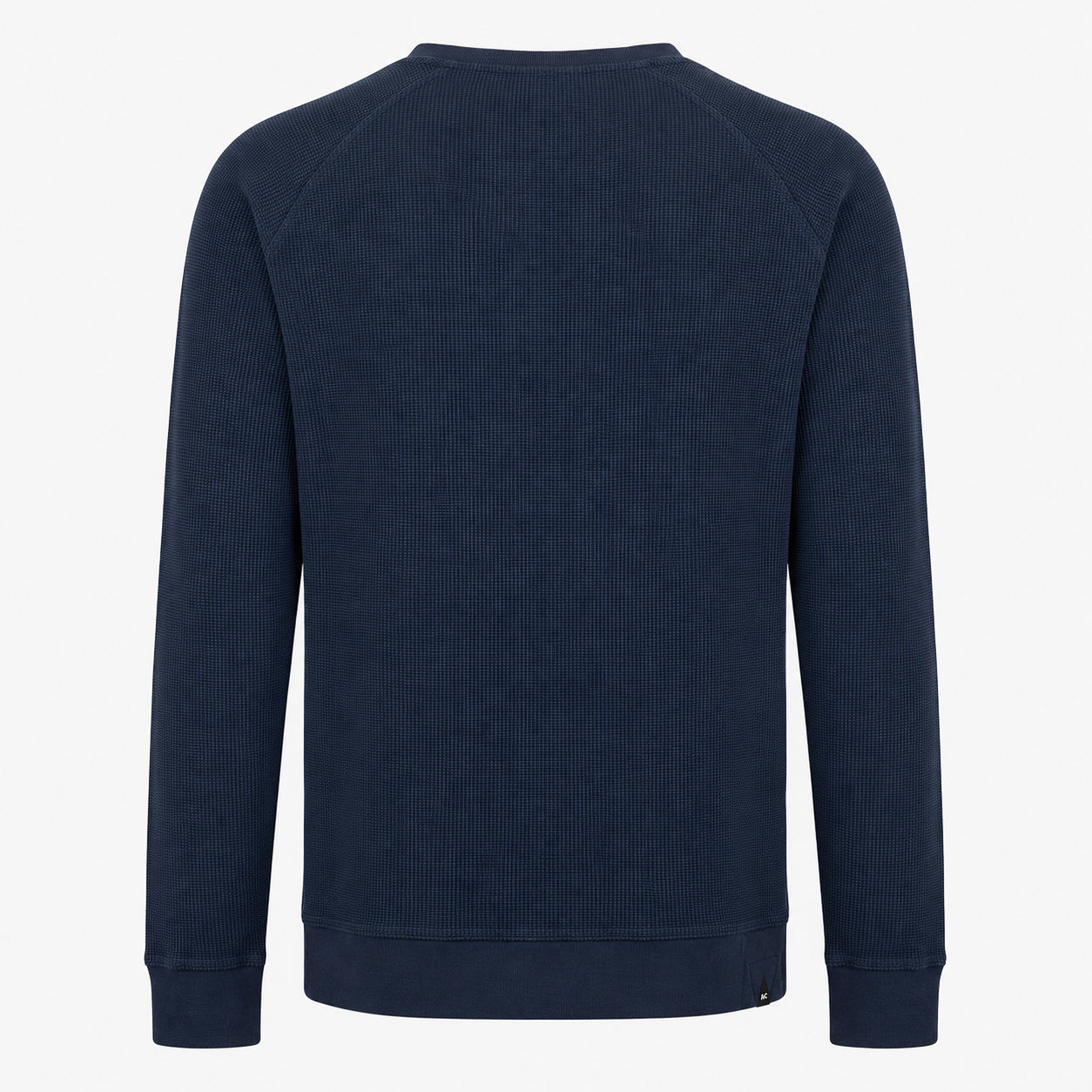 Denham Sweater Donkerblauw | Waffle LS Sweat