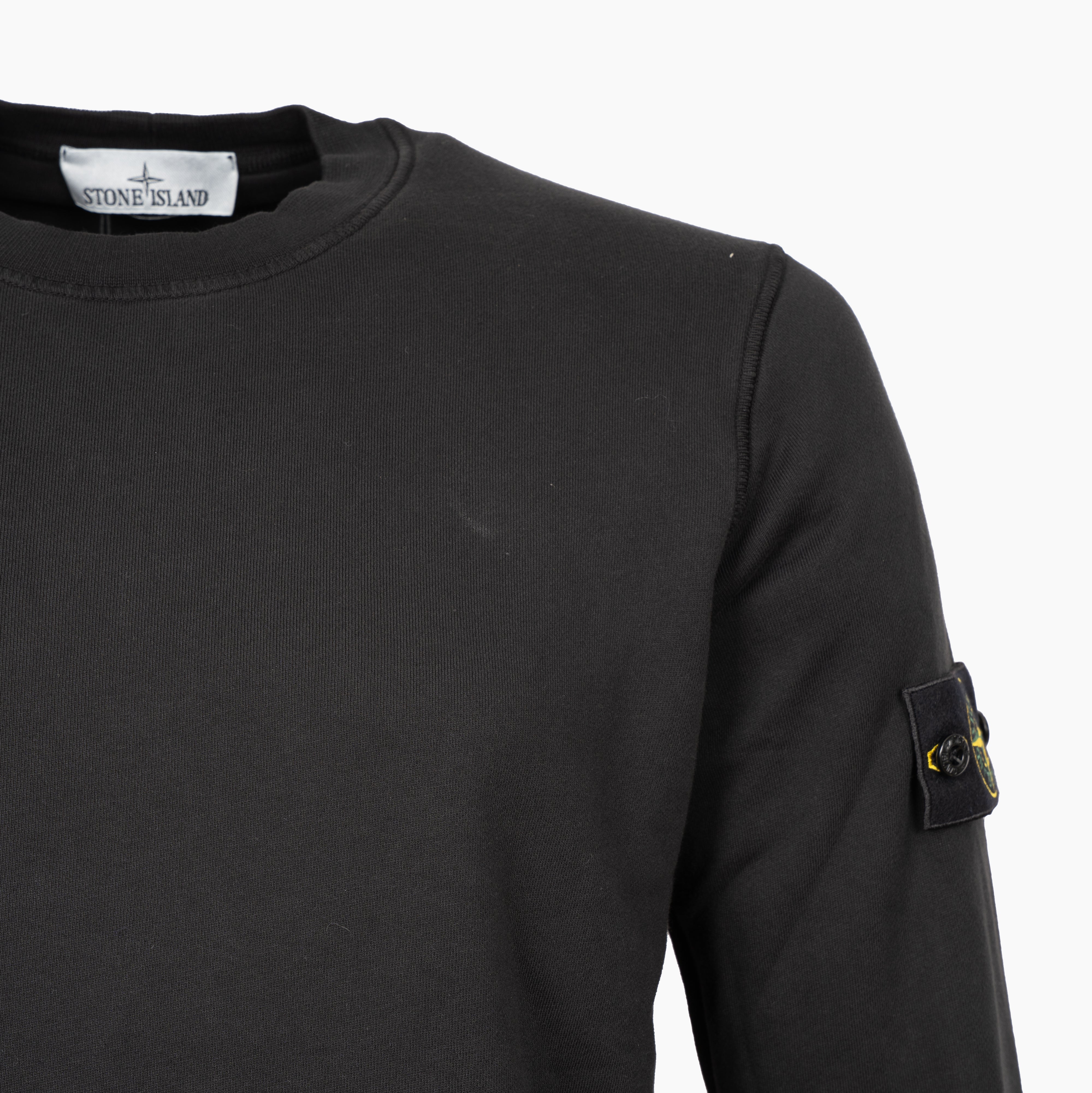 Stone Island Sweater Zwart | Organic Cotton Fleece