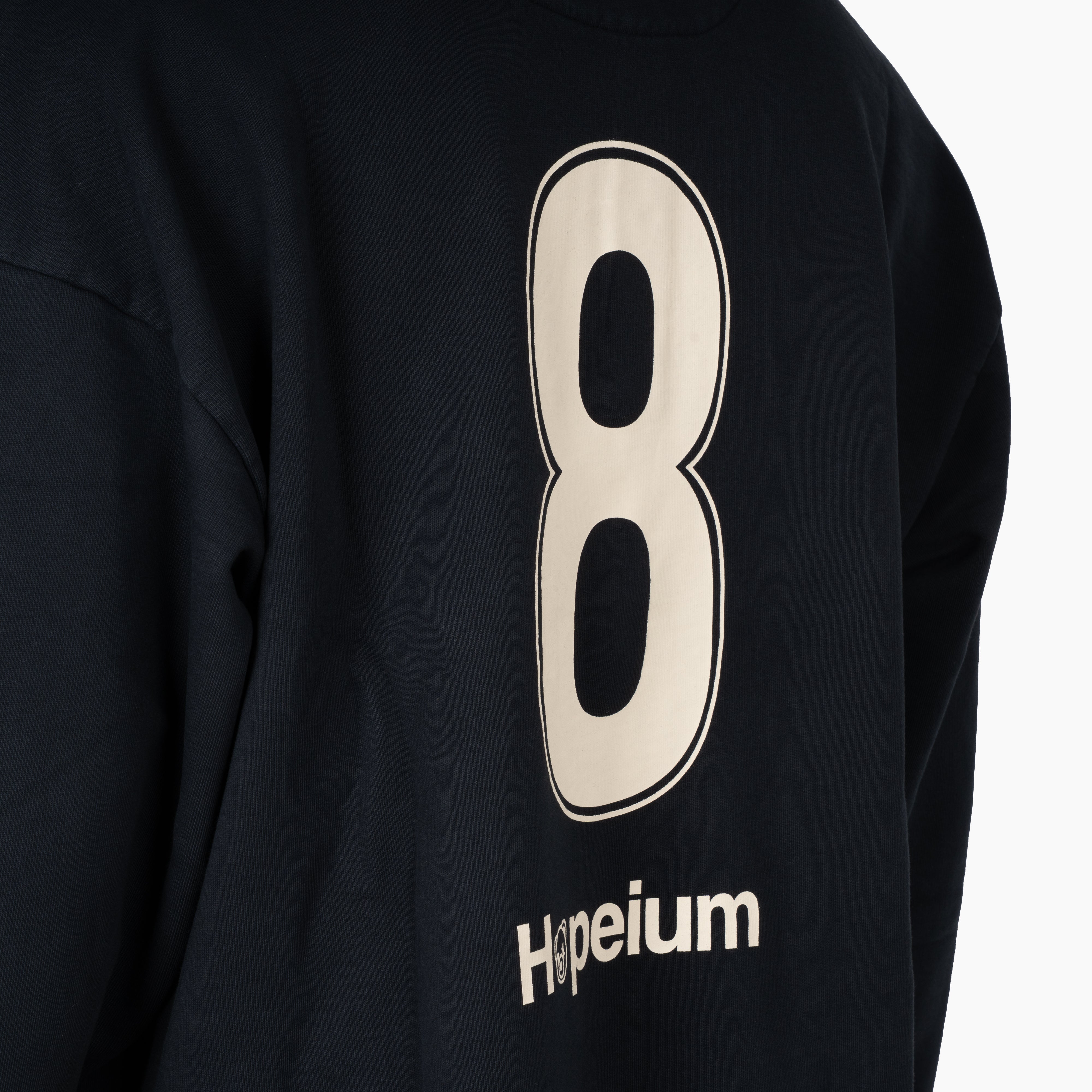 Hopeium Polo Sweater Verwassen Blauw | Football Gandhi