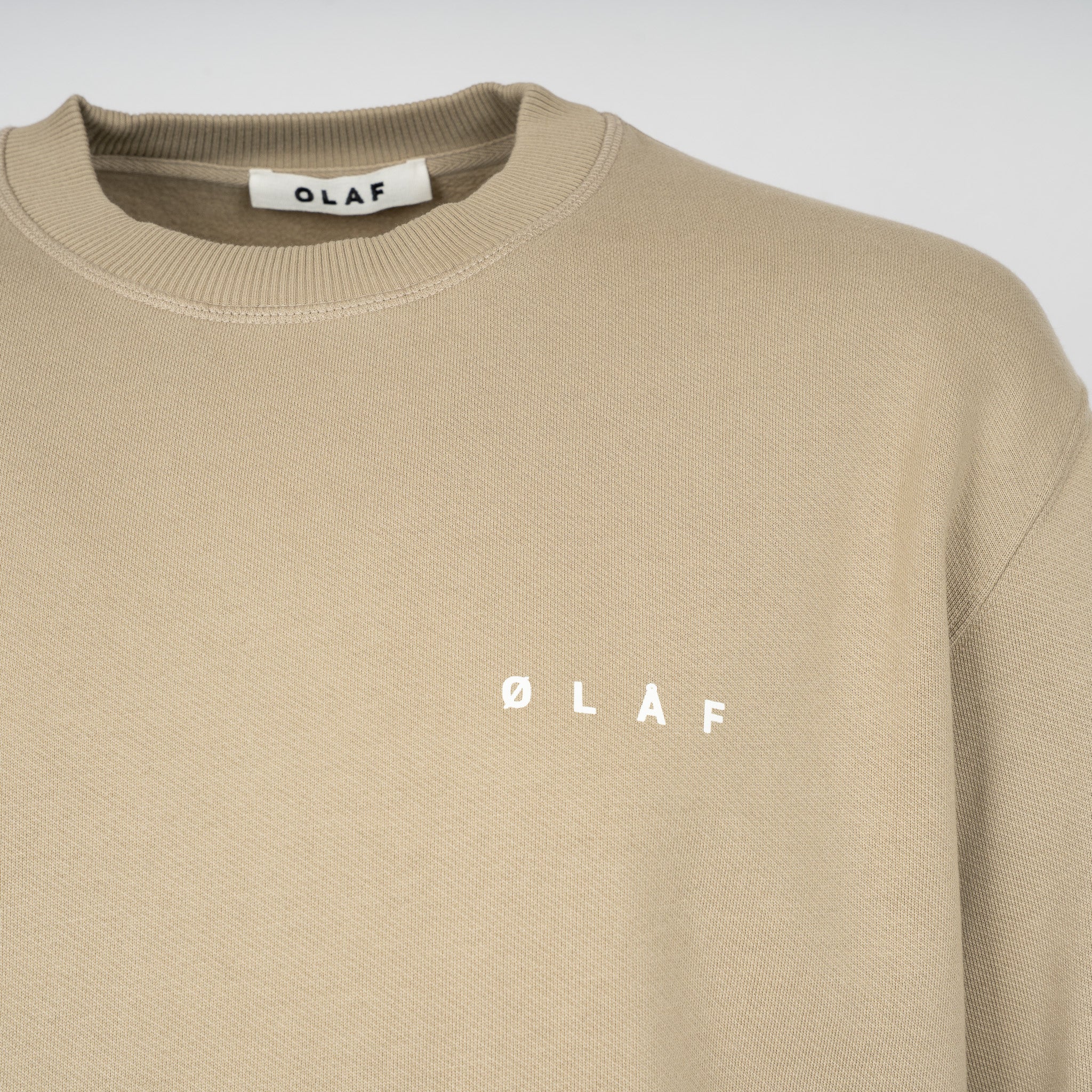 Olaf Sweater Backprint Zand | Brushstroke Face