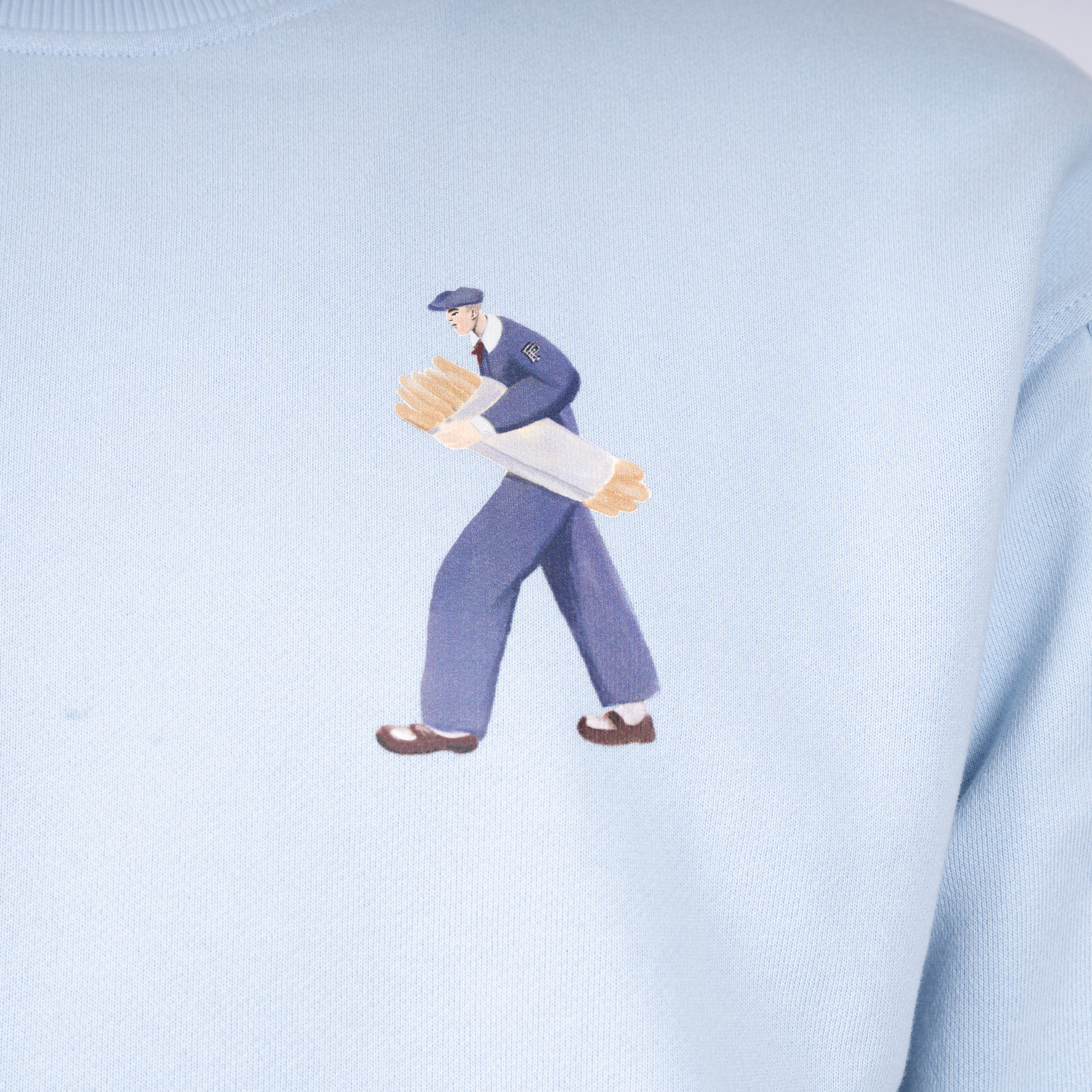 Filling Pieces Sweater Backprint Lichtblauw | Bakery