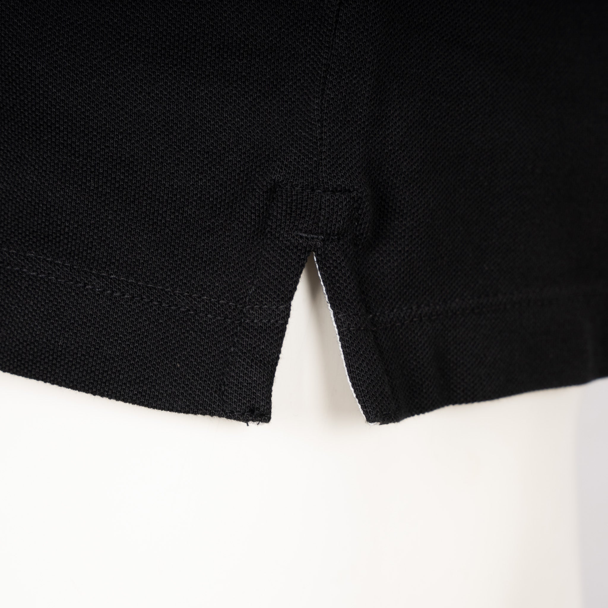 Stone Island Polo Zwart | Organic Cotton Piqué