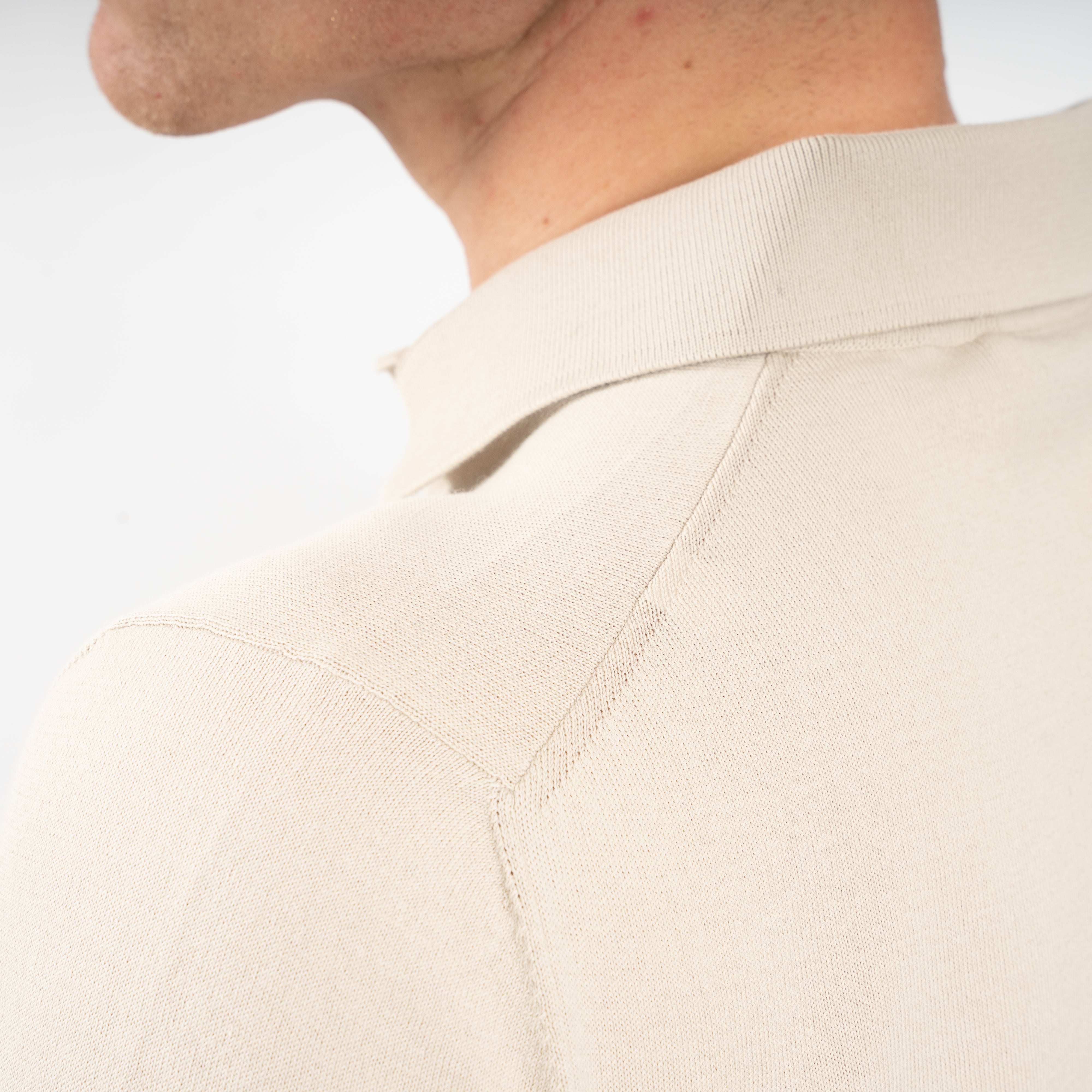 Gran Sasso Polo Beige | Fresh Cotton
