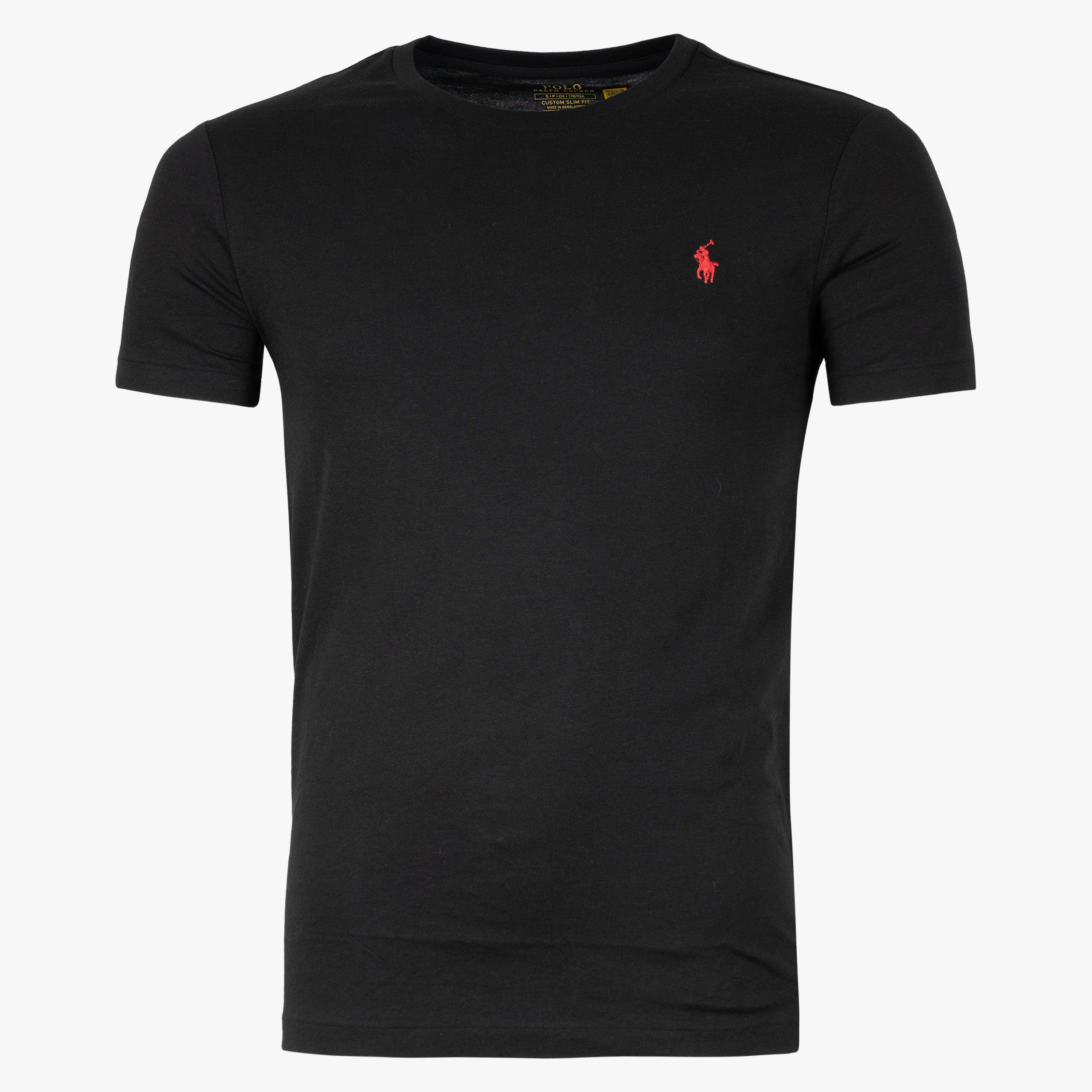 Ralph Lauren T-Shirt Zwart | Custom Slim Fit