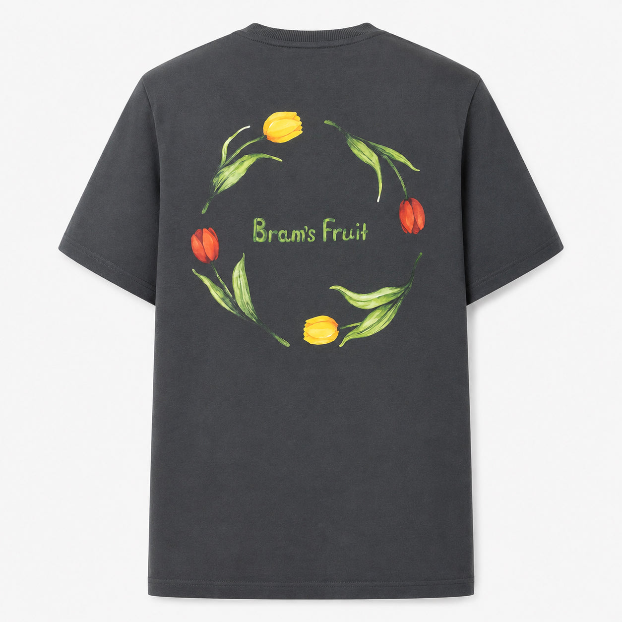 Bram's Fruit T-Shirt Backprint Zwart | Flora 2.0