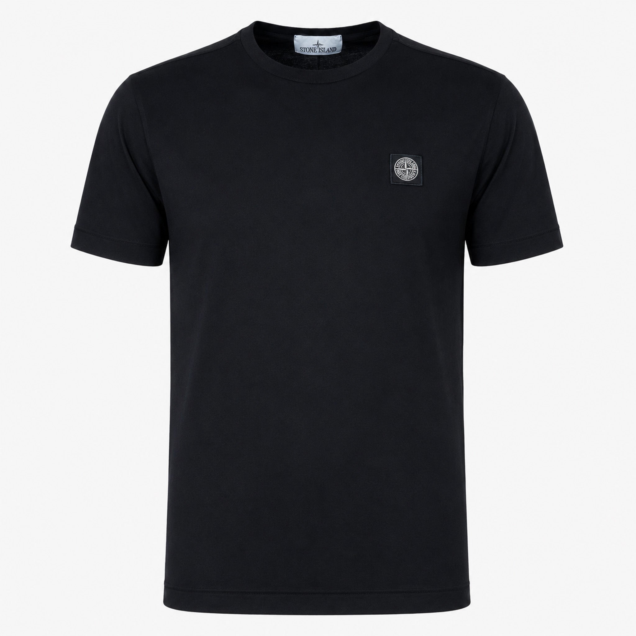 Stone Island T-Shirt Zwart | 60/2 Cotton Jersey
