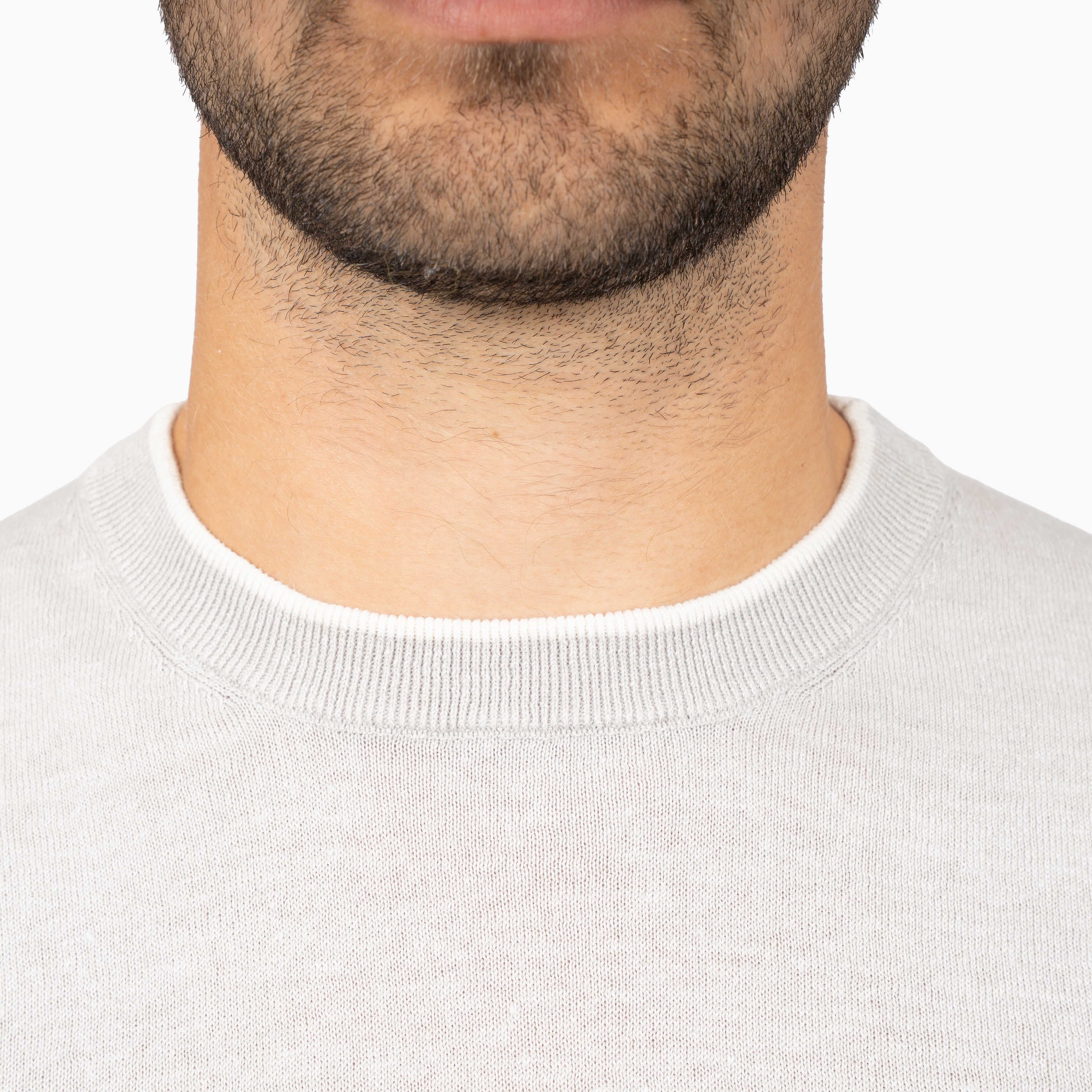 SEVEN DIALS Gebreid T-Shirt Grijs | Bennet