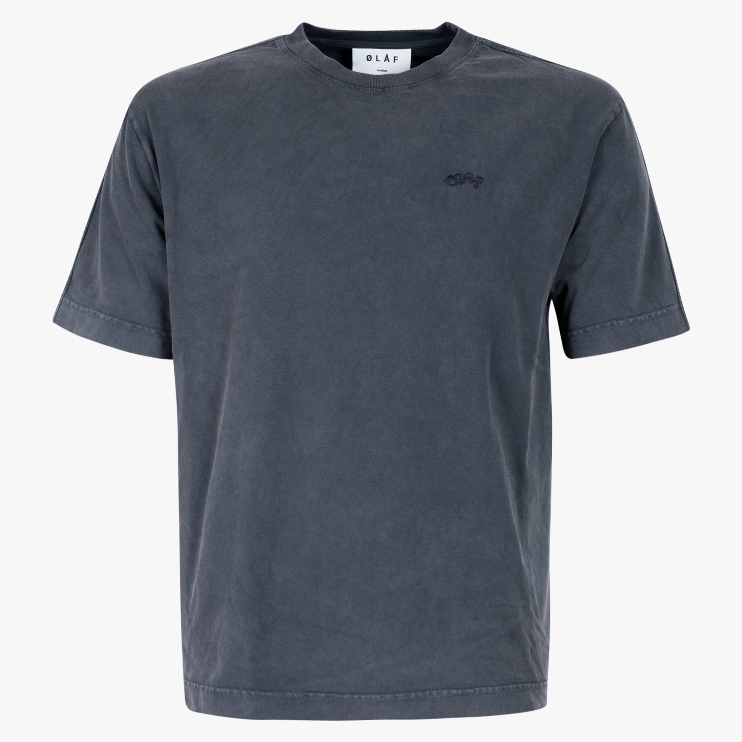Olaf T-Shirt Grijs | Washed Signature Tee