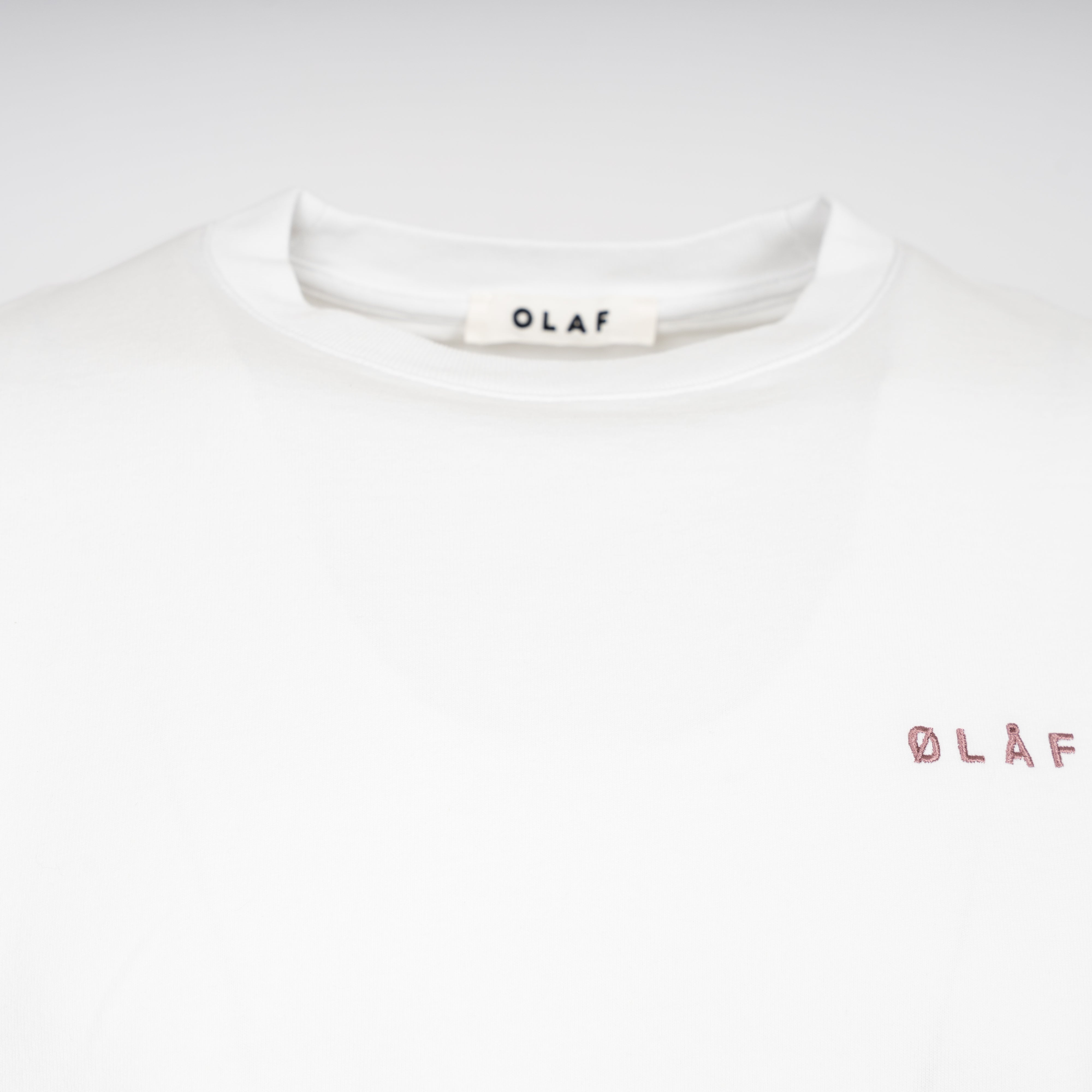 Olaf T-Shirt Backprint Wit | Brushstroke Graphic