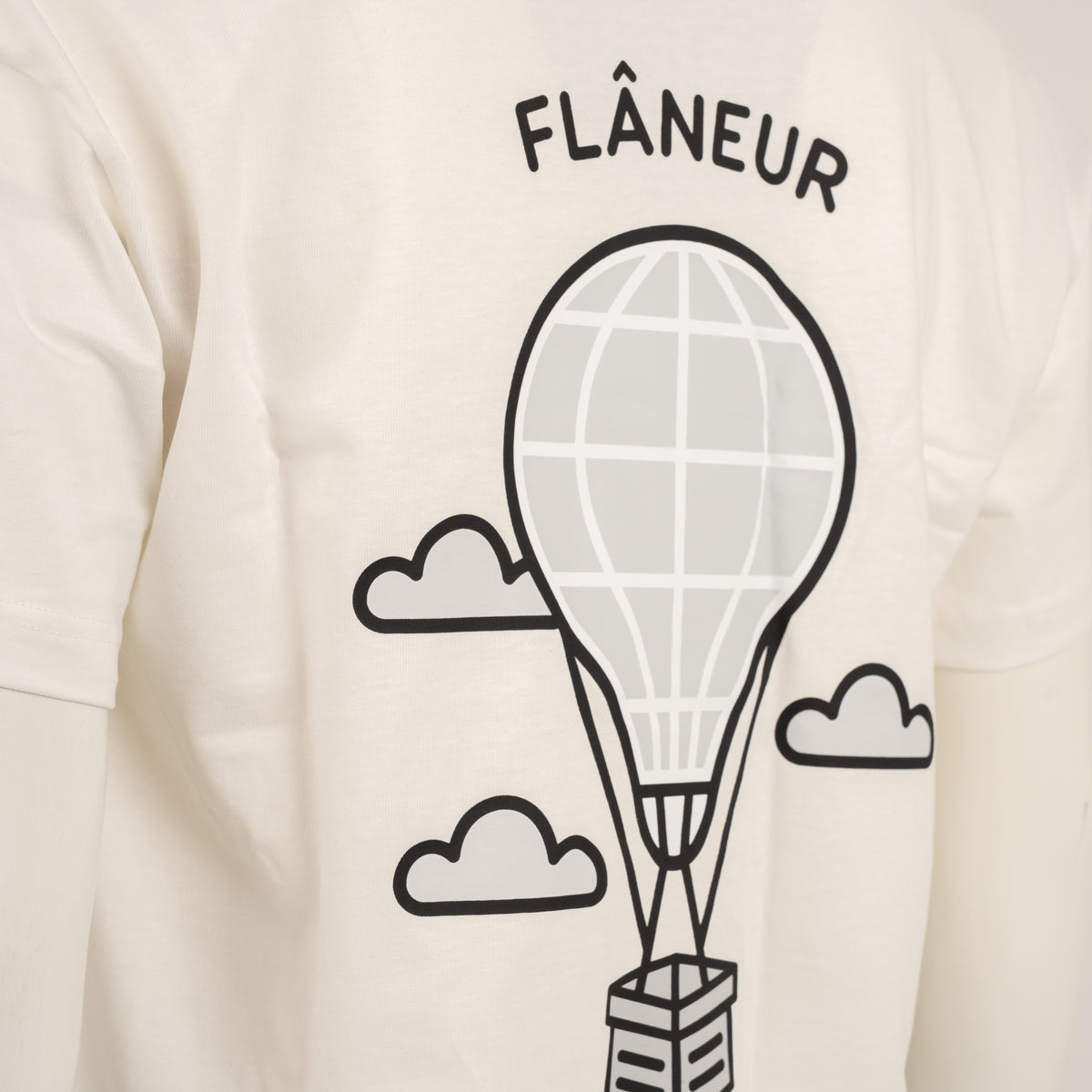 Flaneur T-Shirt Backprint Wit | Balloon