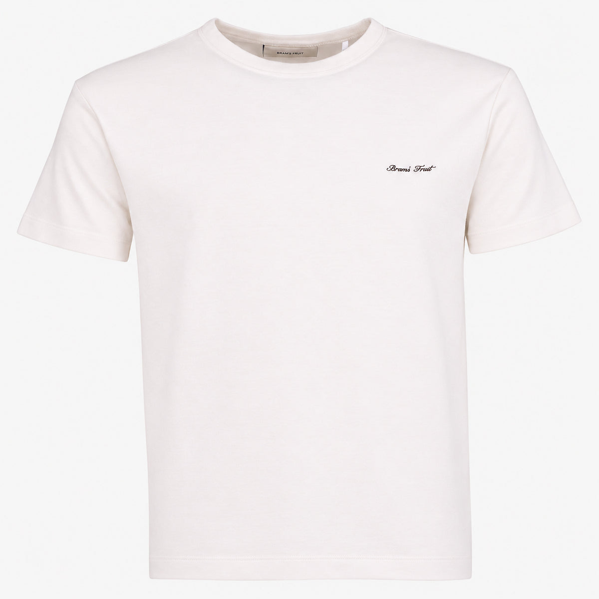 Bram's Fruit T-Shirt Wit | Fitted Script Logo
