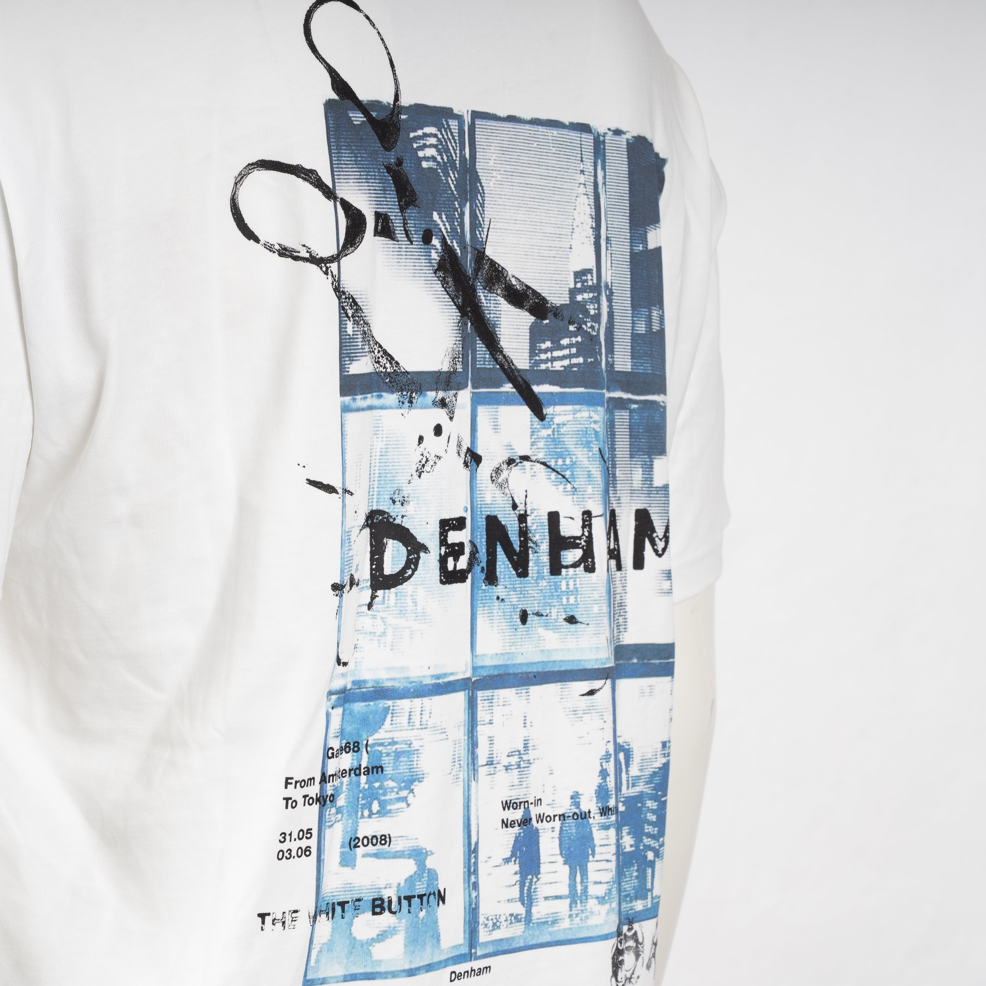Denham T-Shirt Backprint Wit | Frame