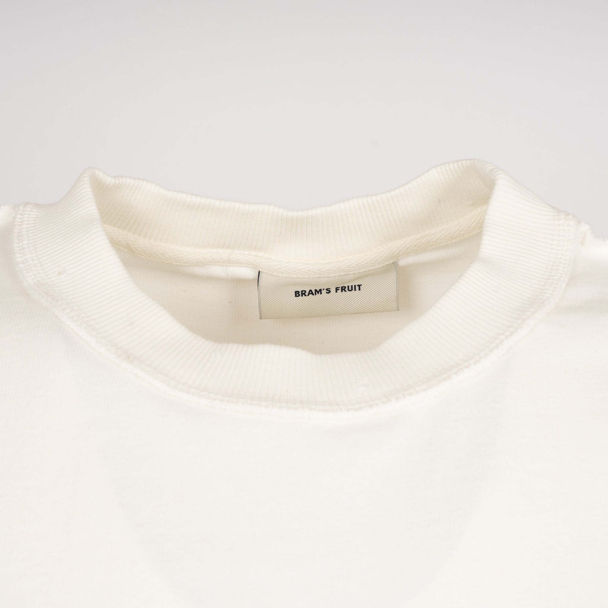 Bram's Fruit T-Shirt Backprint Off-White | Distressed Leaf