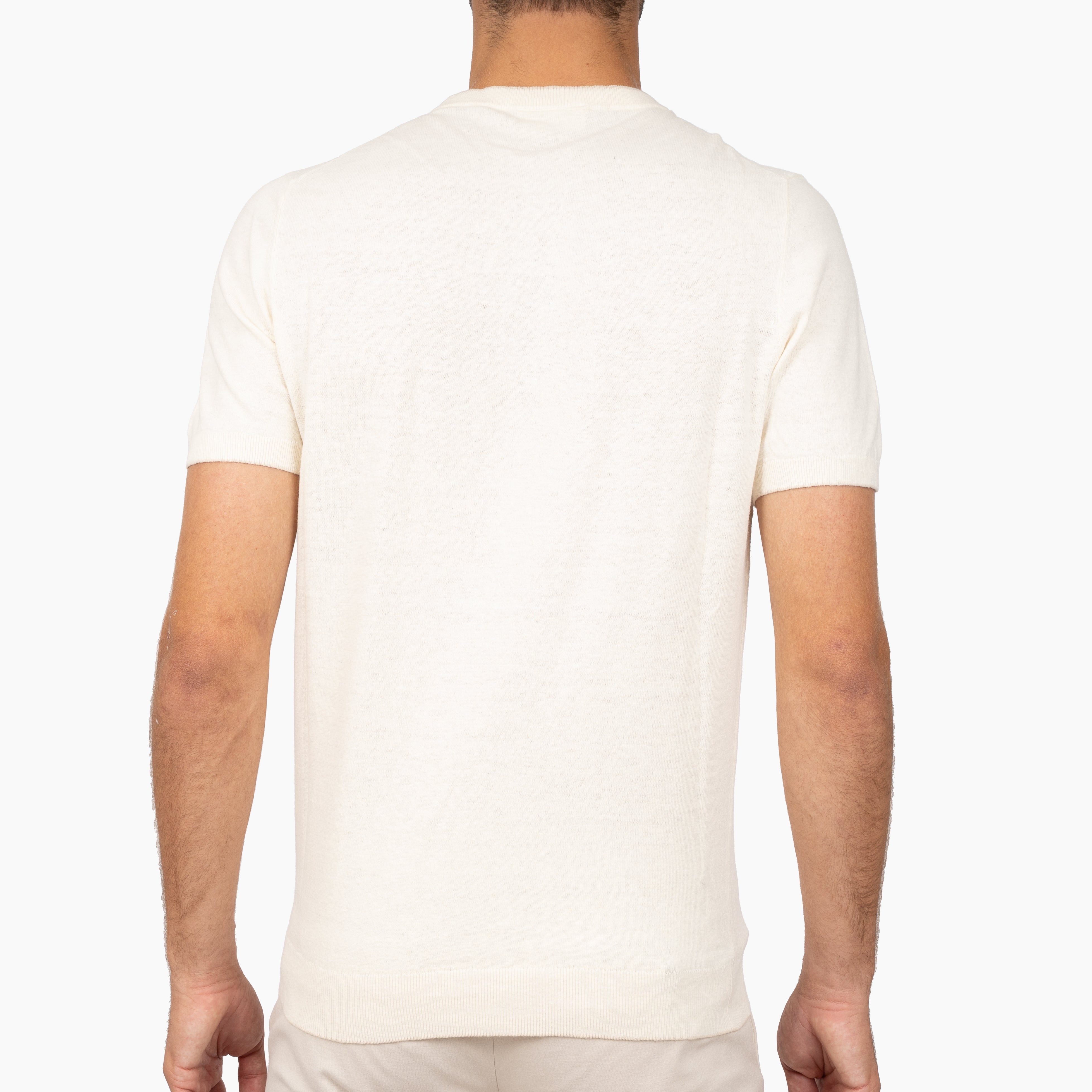 SEVEN DIALS Gebreid T-Shirt Off-White | Bennet