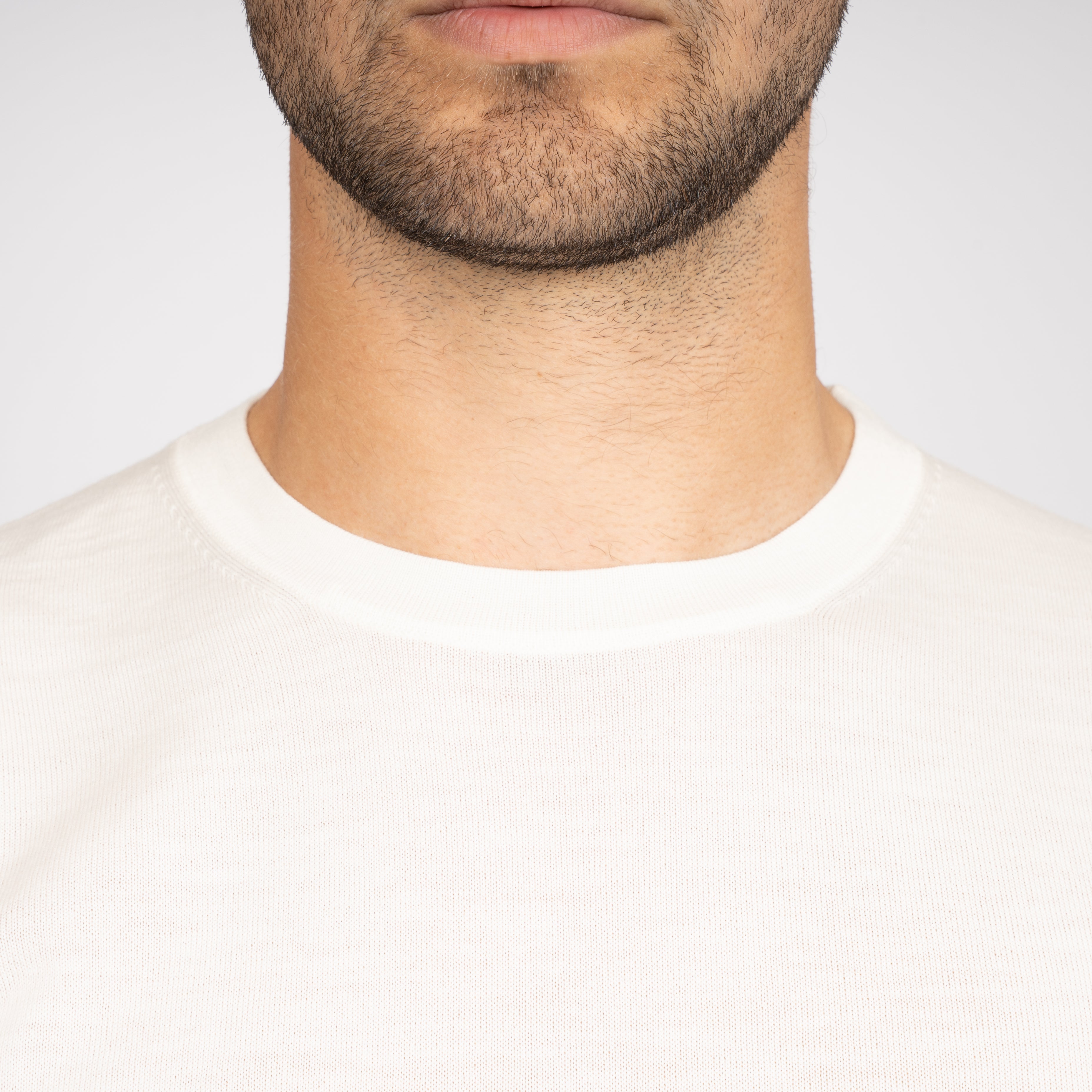 SEVEN DIALS Gebreid T-Shirt Off-White | Bain