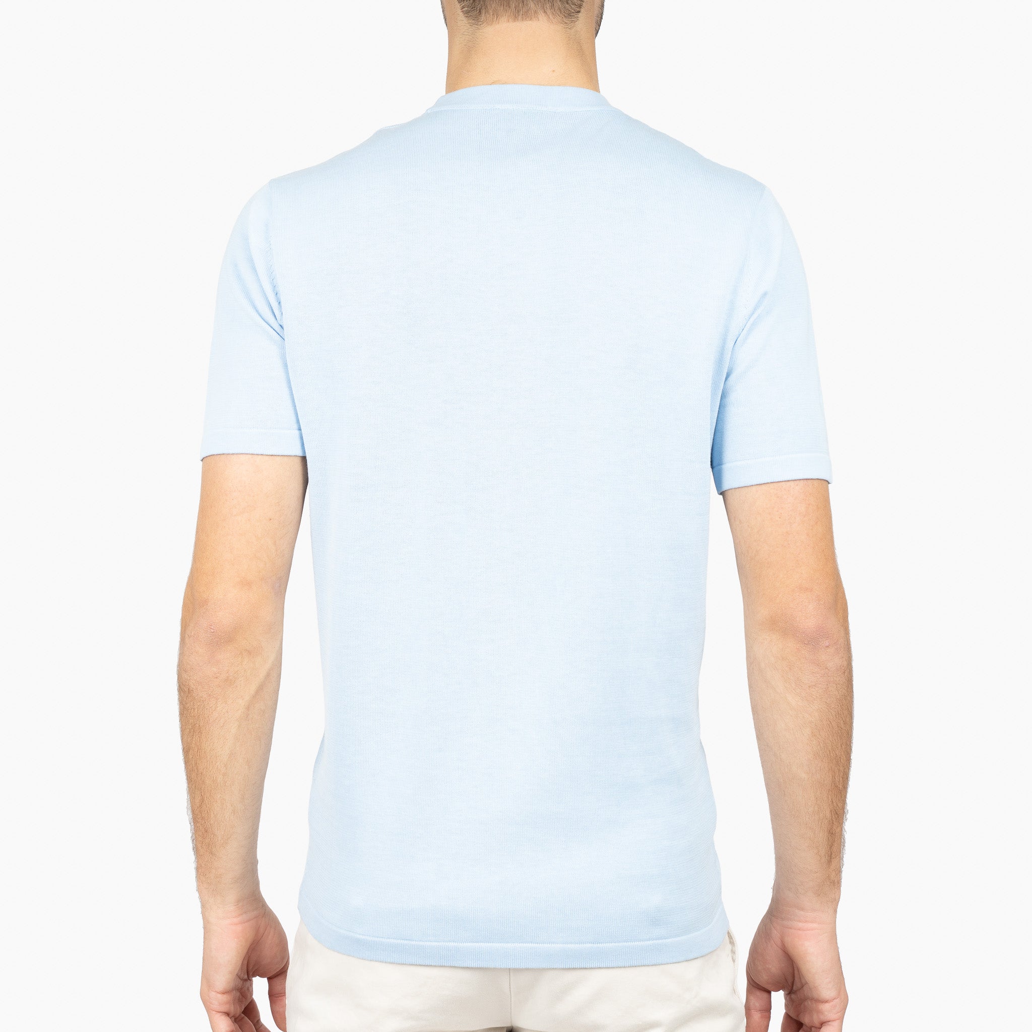 SEVEN DIALS Gebreid T-Shirt Lichtblauw | Faun