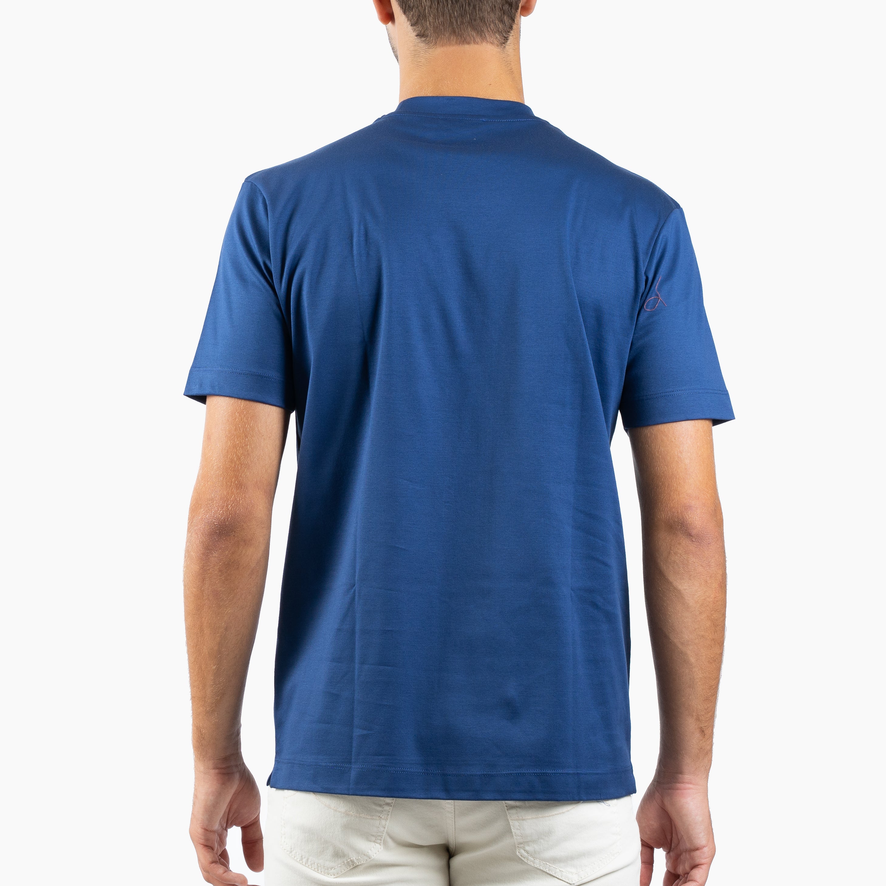Valenza T-Shirt Hardblauw | Interlock Supima Cotton