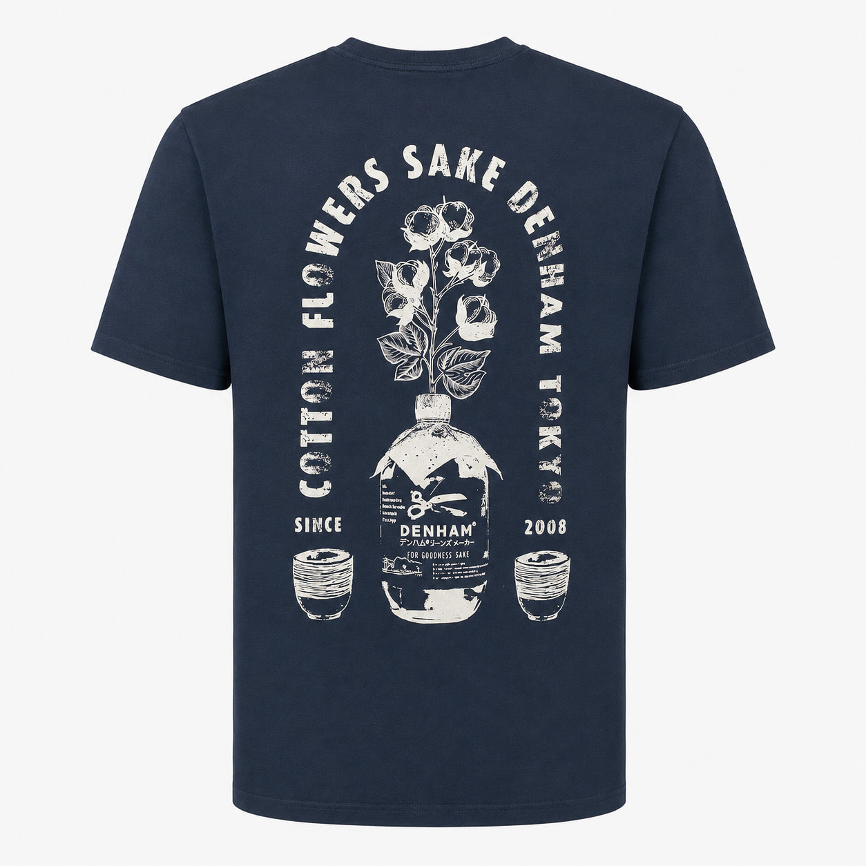 Denham T-Shirt Blauw | Sake Tee