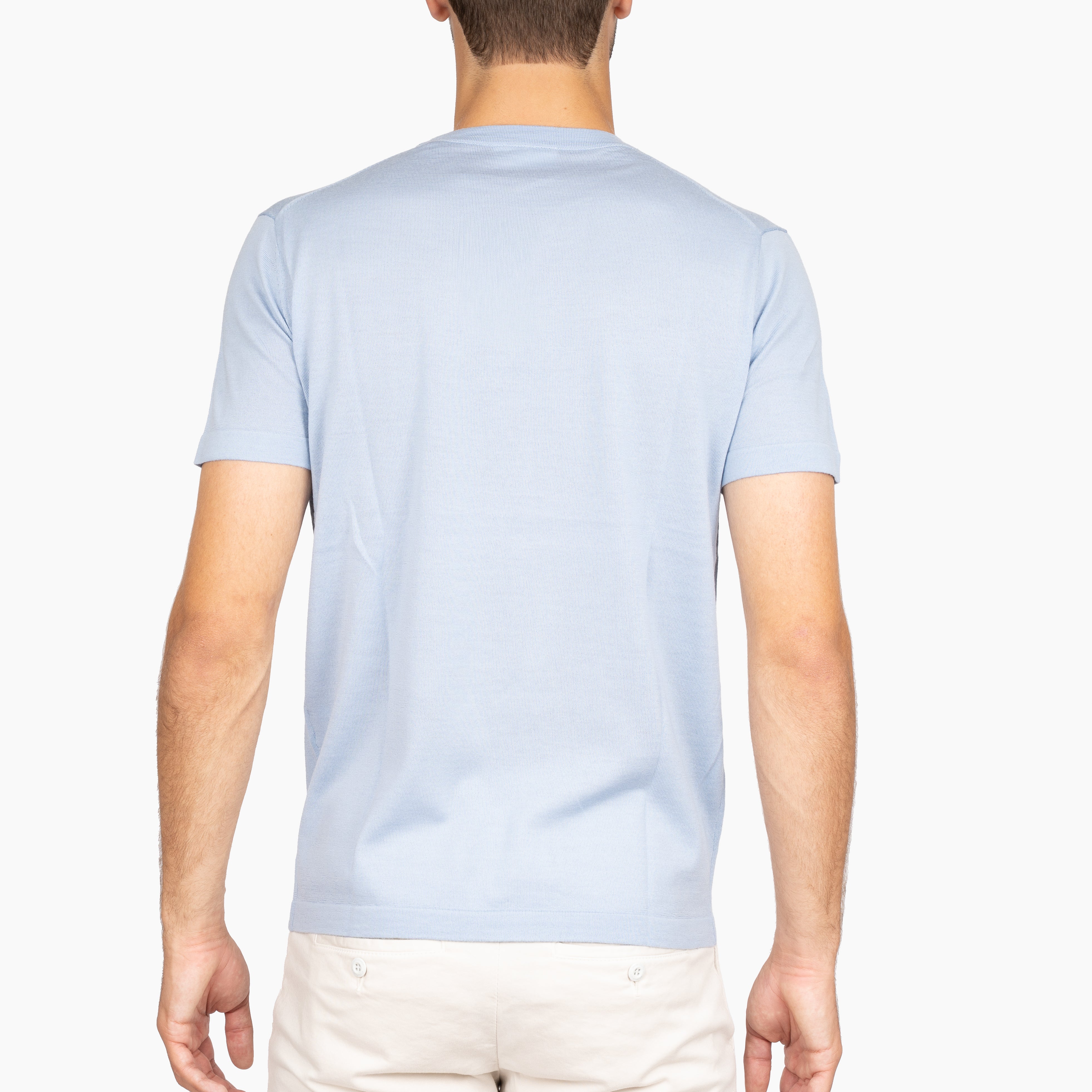 SEVEN DIALS Gebreid T-Shirt Lichtblauw | Bain