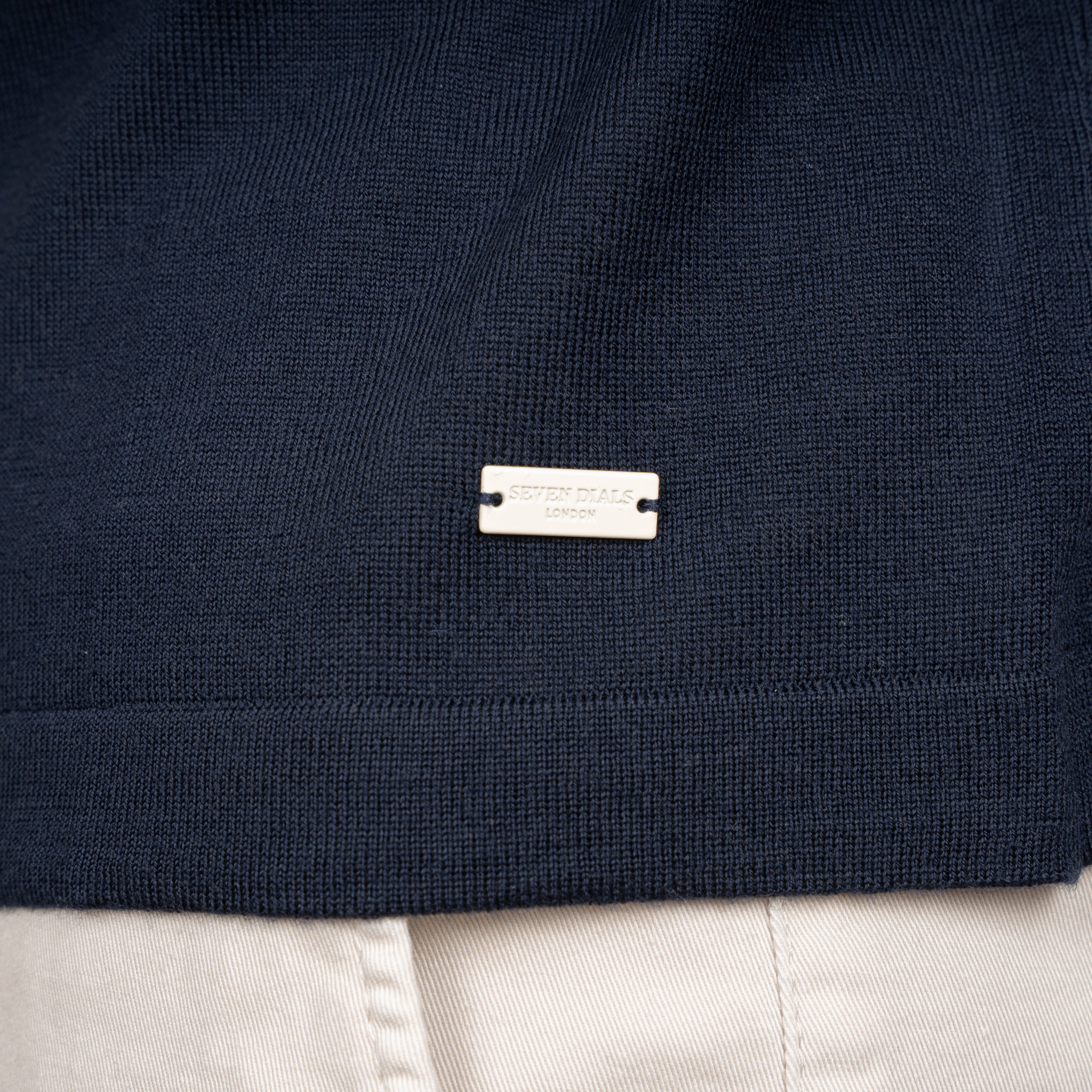 SEVEN DIALS Gebreid T-Shirt Blauw | Bain