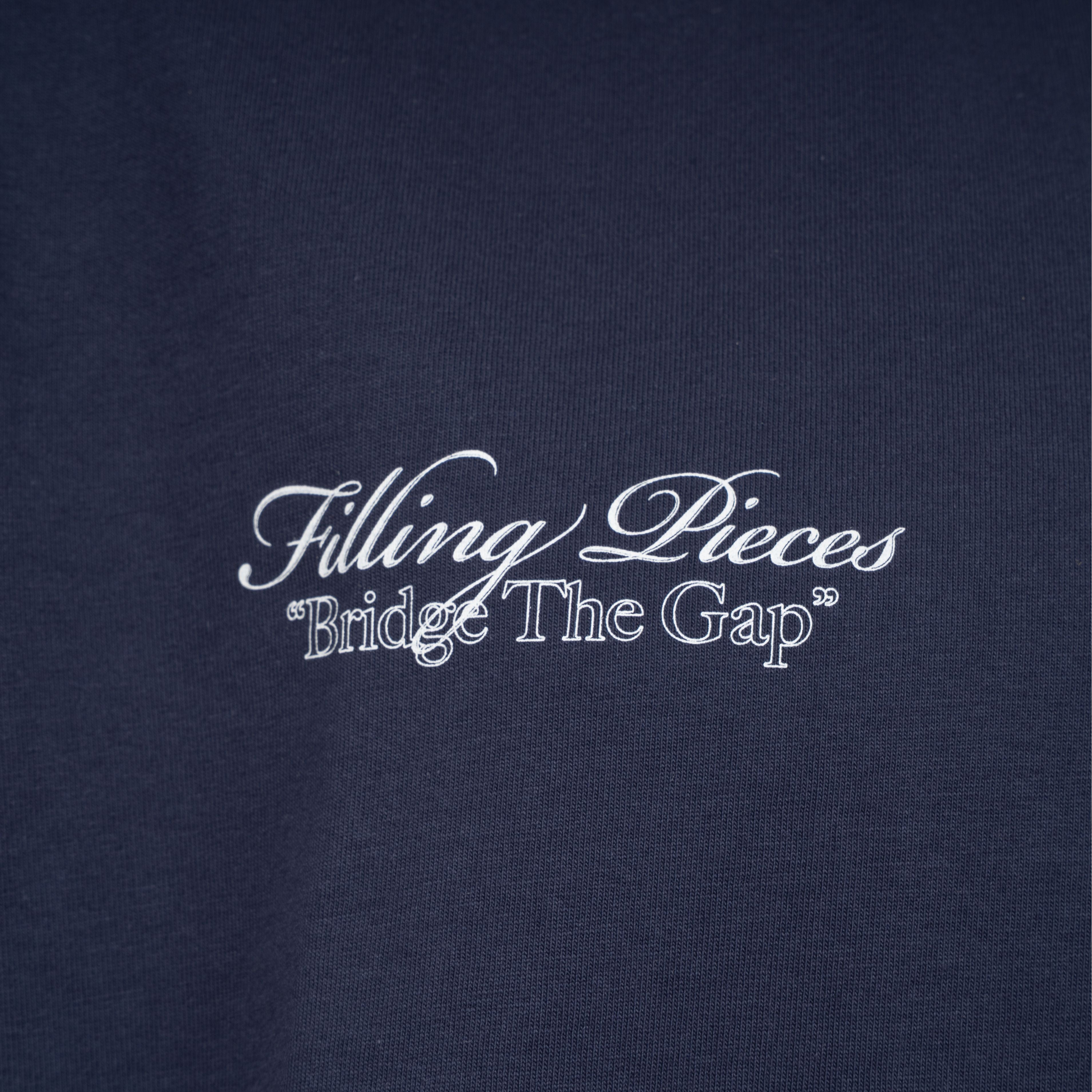 Filling Pieces T-Shirt Backprint Blauw | Boxy Bridge The Gap