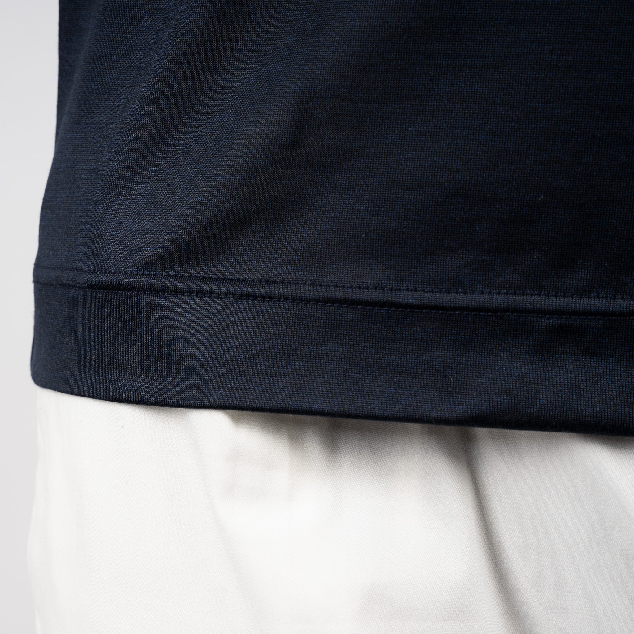 Gran Sasso T-shirt Zijde Blauw | Seta