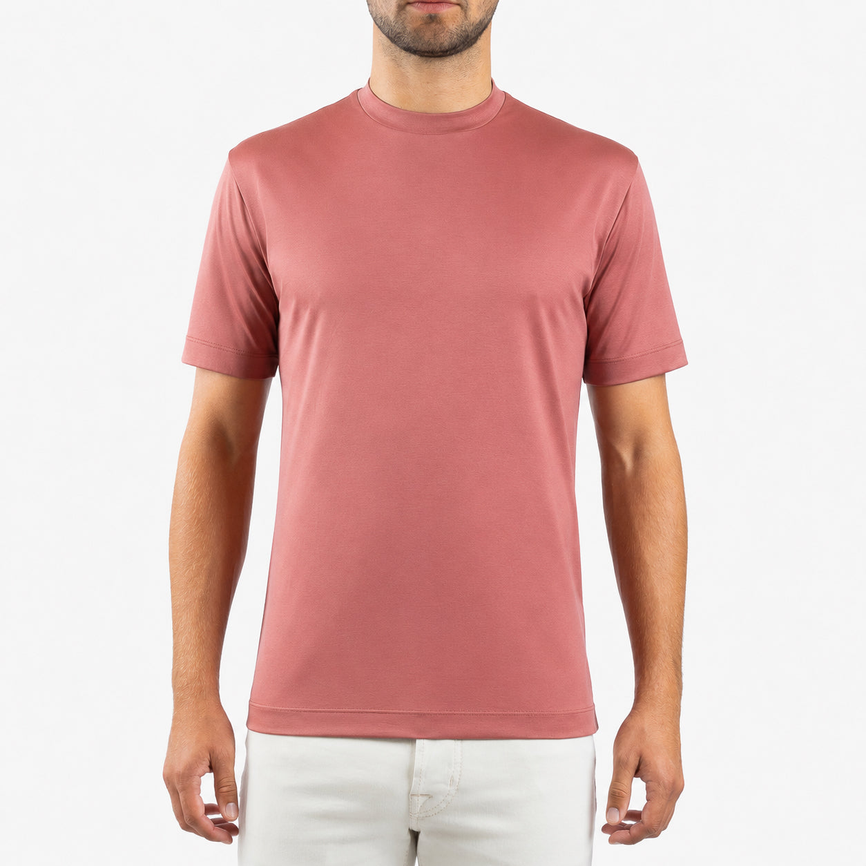 Valenza T-Shirt Oud Roze | Interlock Supima Cotton