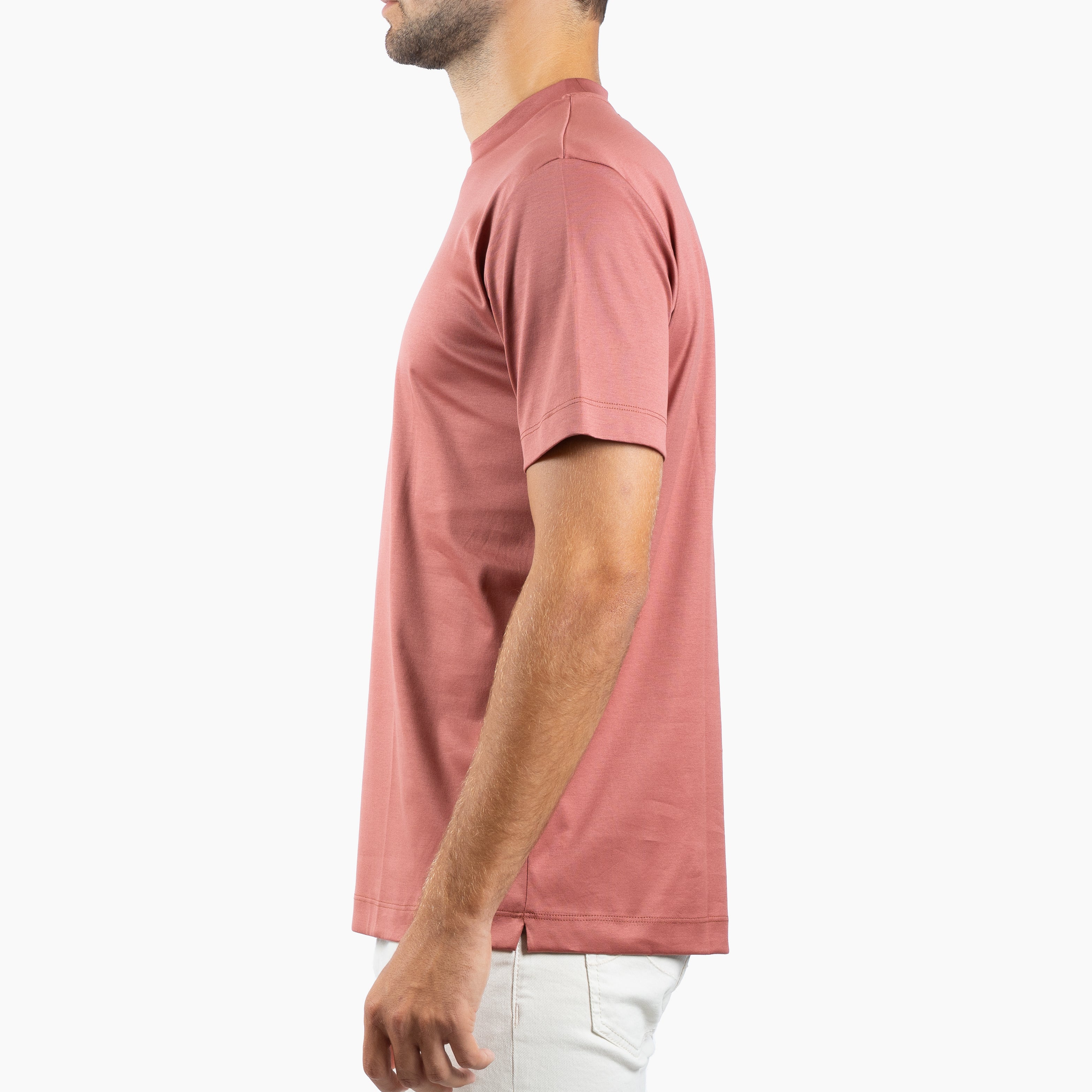 Valenza T-Shirt Oud Roze | Interlock Supima Cotton