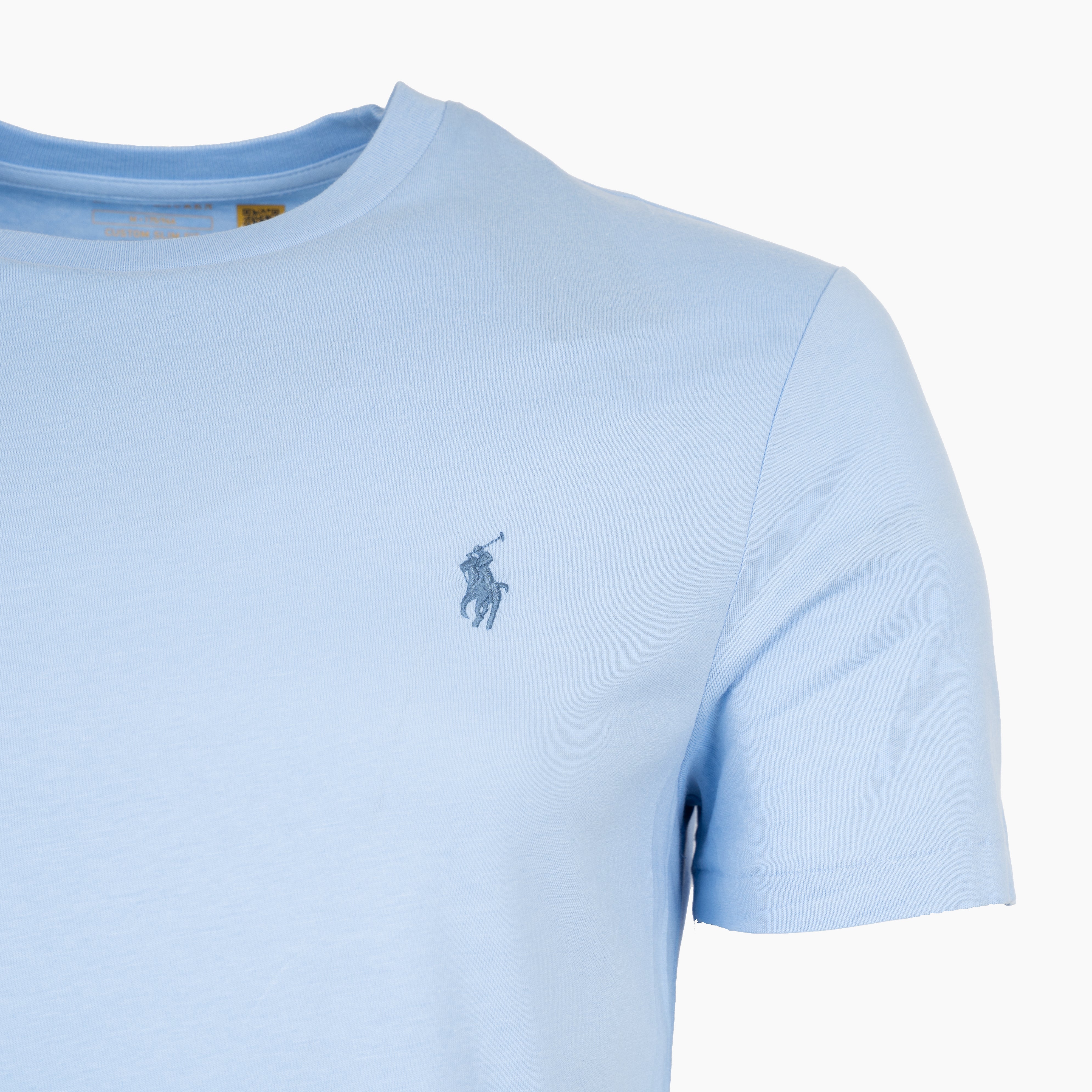 Ralph Lauren T-Shirt Lichtblauw | Custom Slim Fit