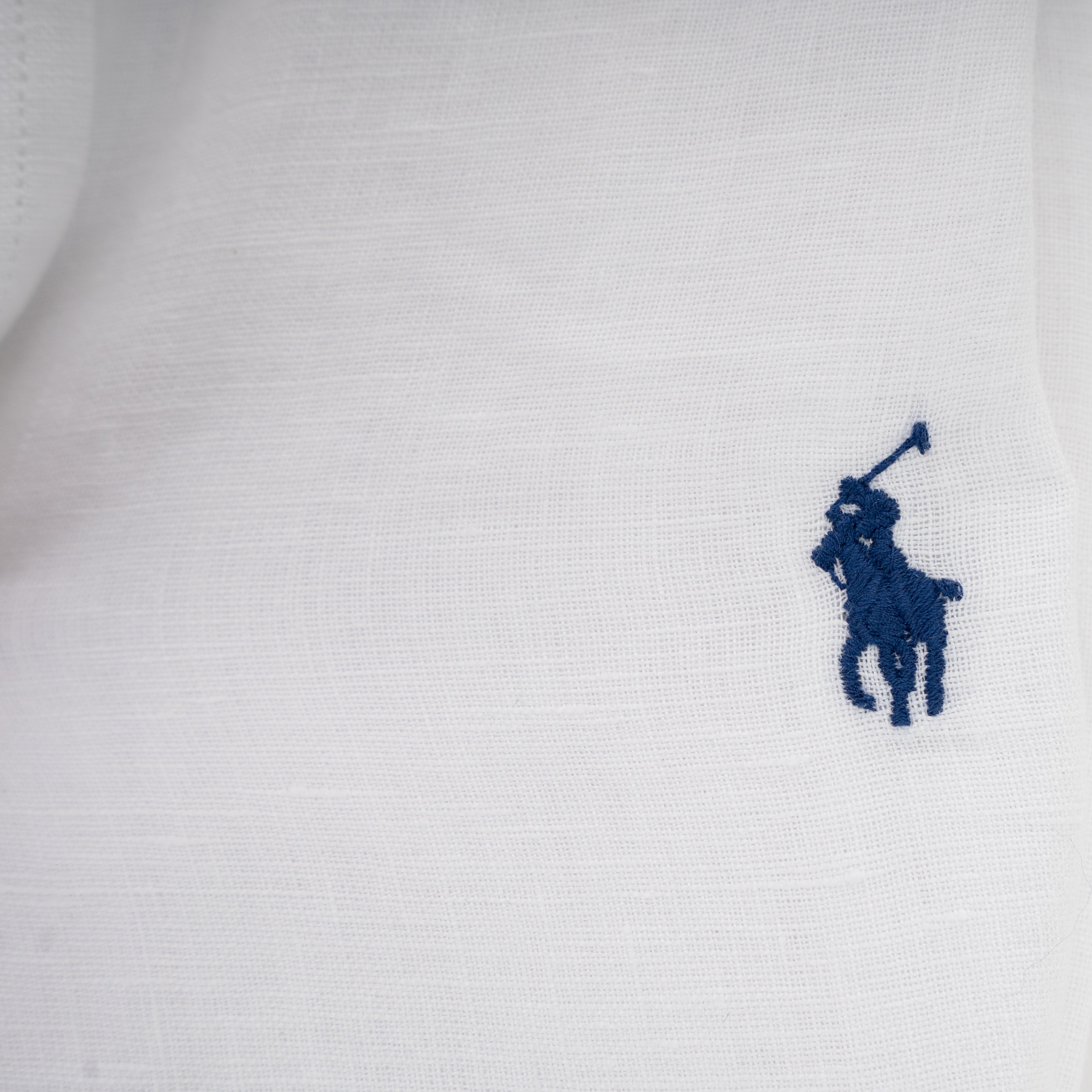 Ralph Lauren Linnen Overhemd Wit | Slim Fit