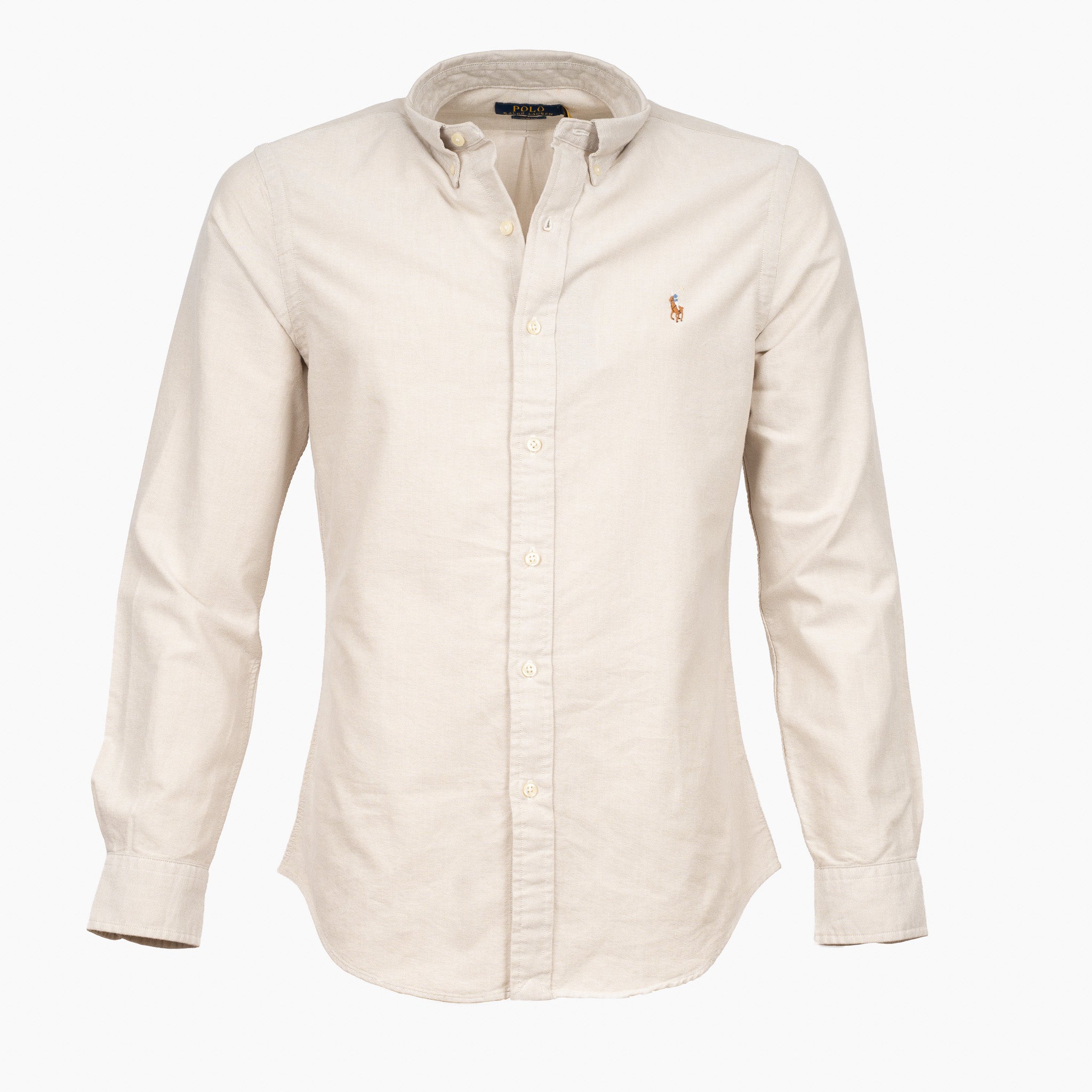 Ralph Lauren Oxford Overhemd Beige | Slim Fit
