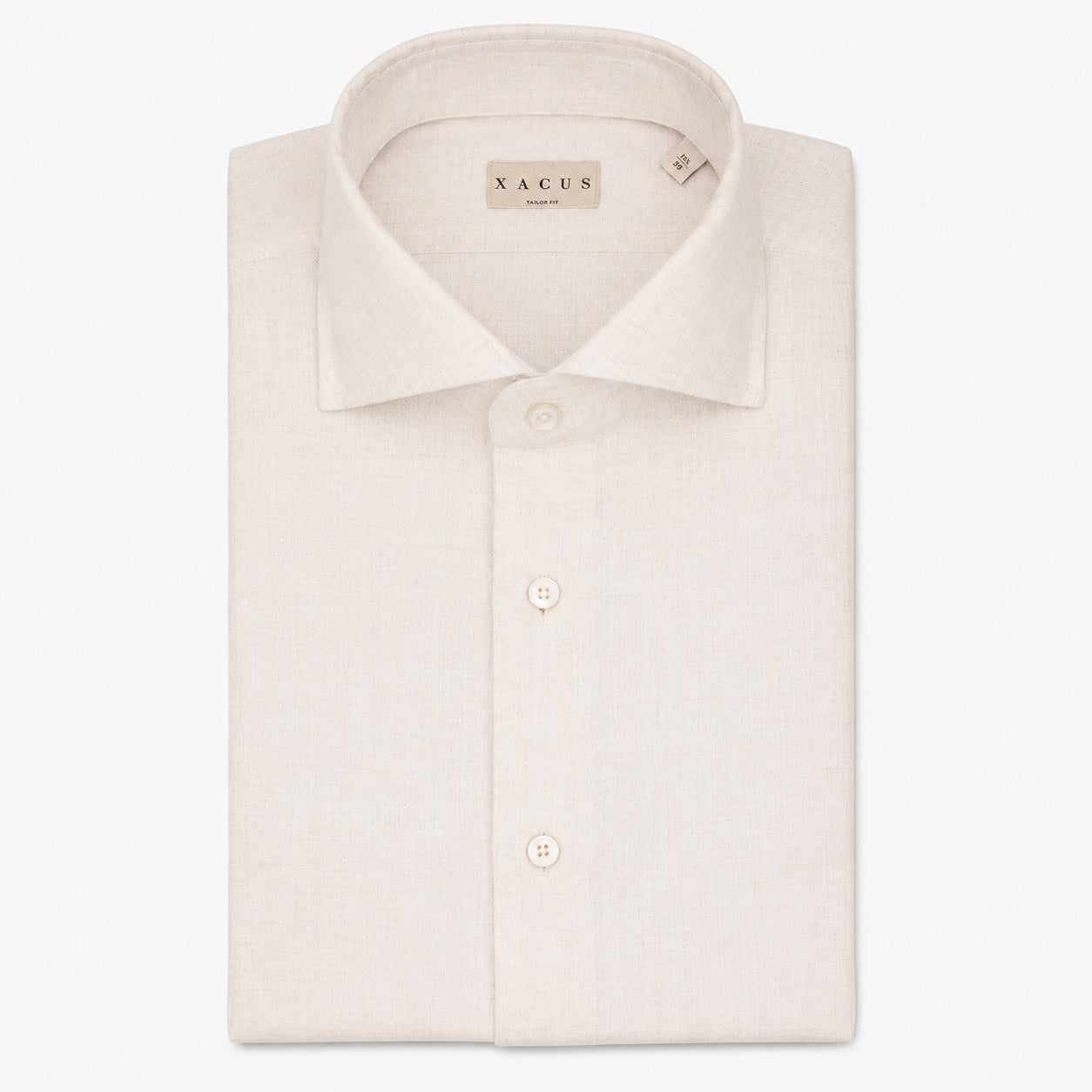 Xacus Overhemd Flannel Off-White | Supercotone