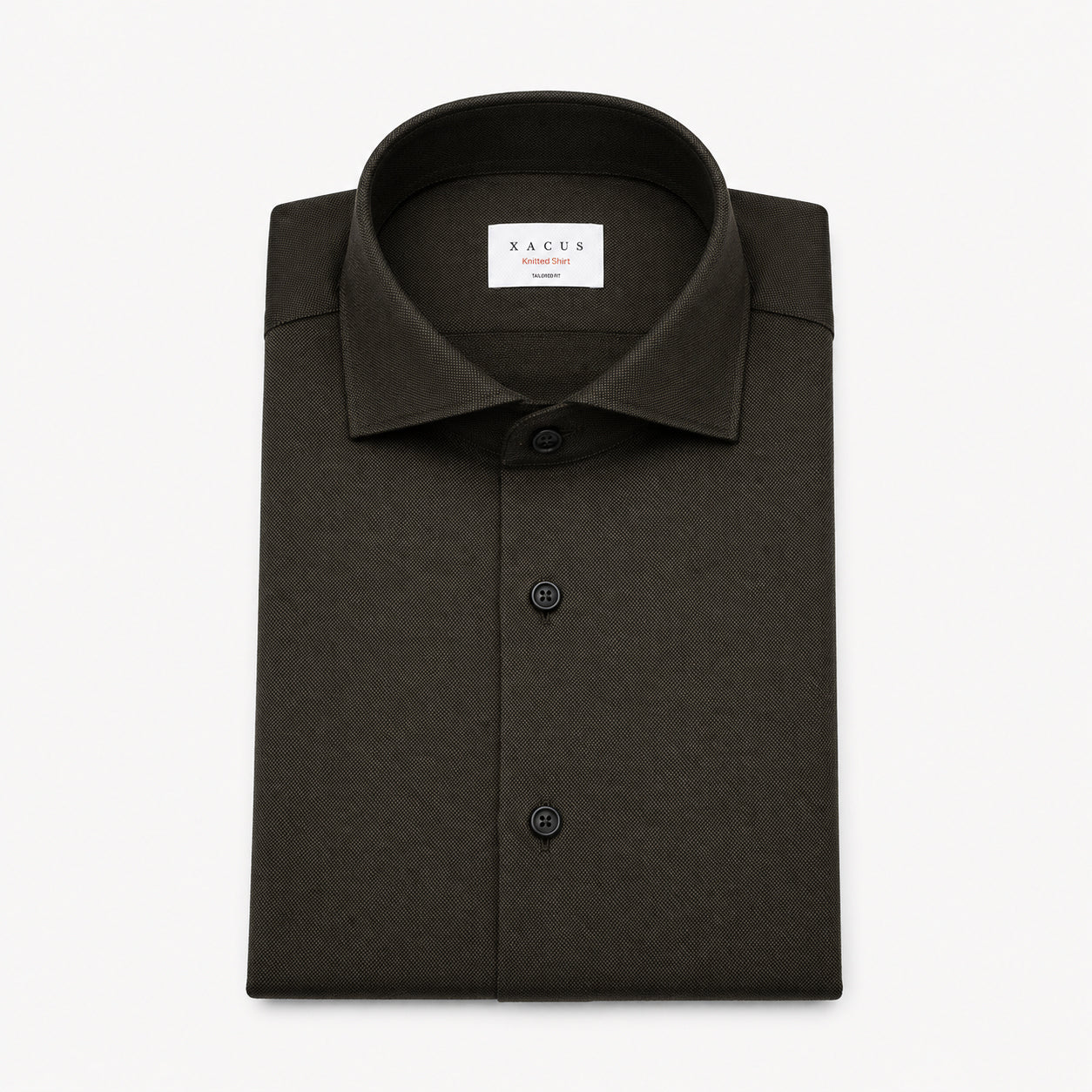 Xacus Overhemd Groen | Knitted Shirt