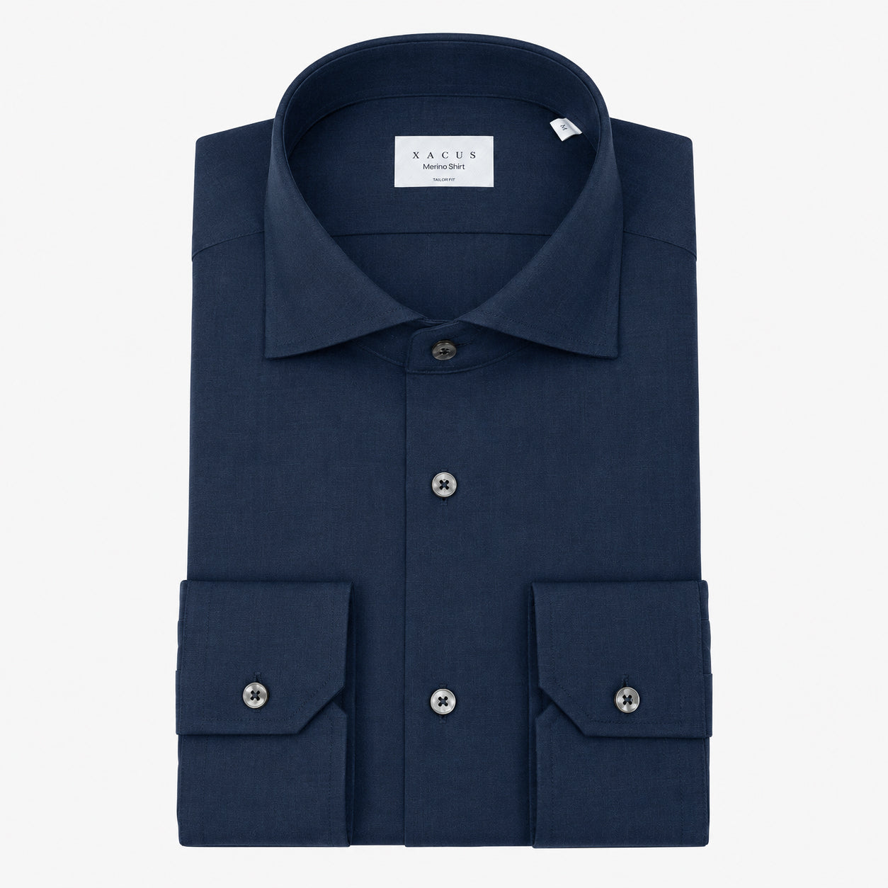Xacus Overhemd Blauw | Merino Shirt