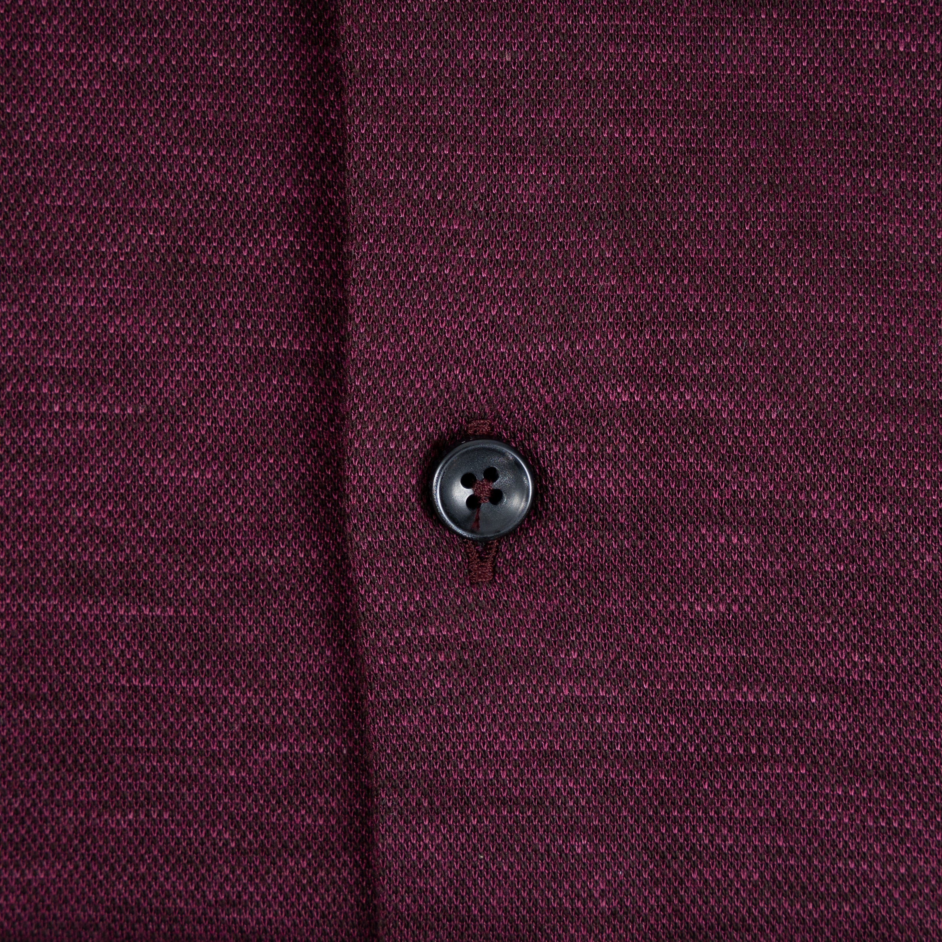 Xacus Overhemd Bordeaux Rood | Knitted Shirt